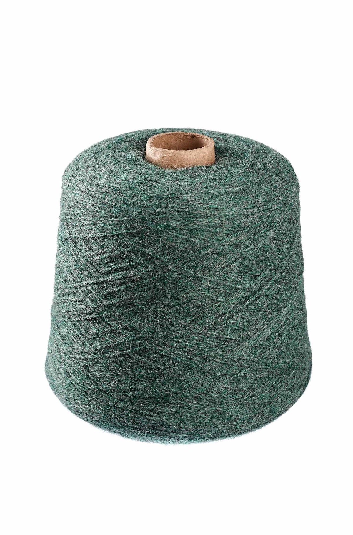 Baby Alpaka Wolle PURE | 1kg Kone-grüngrau melange