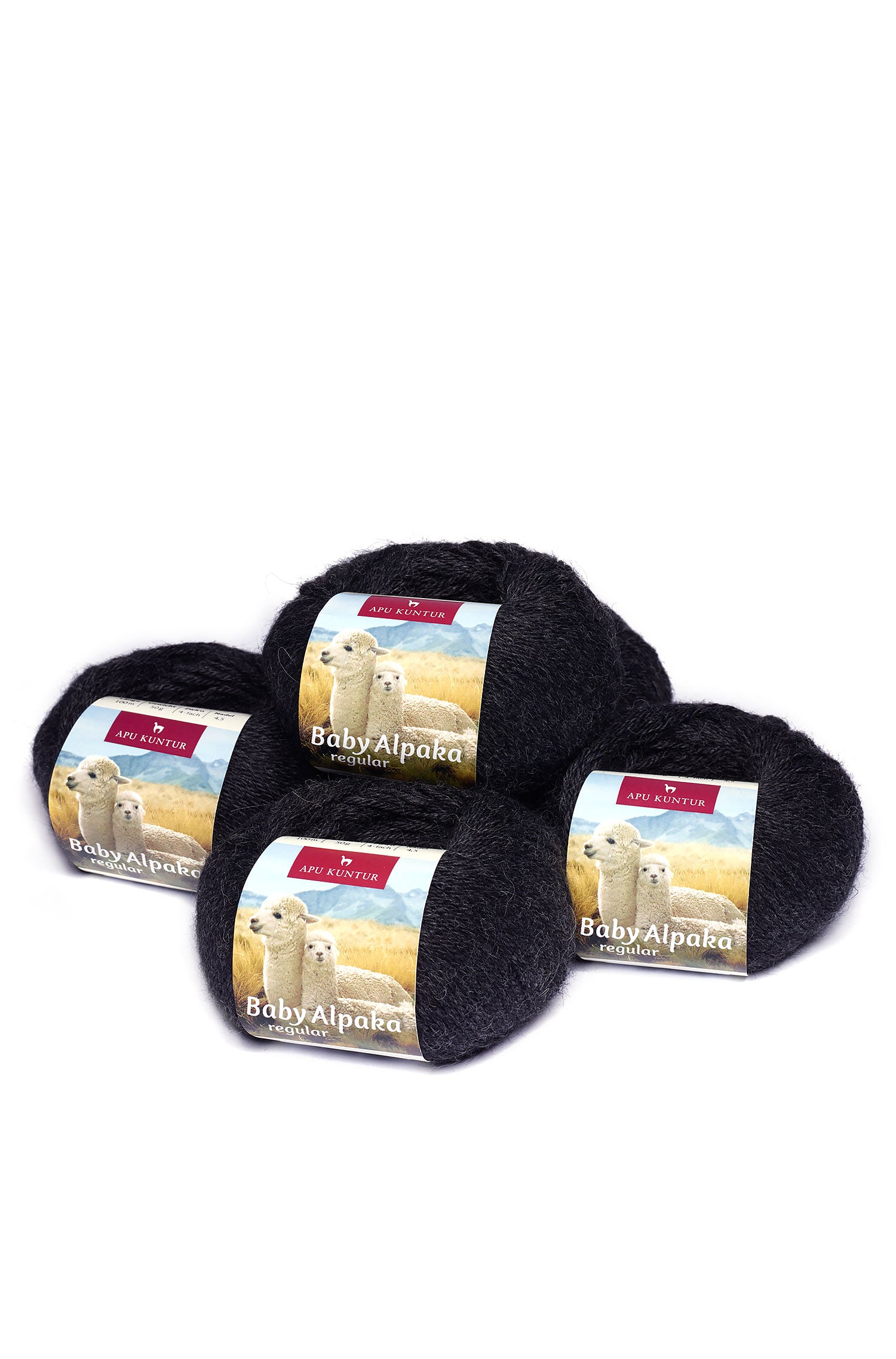 Baby Alpaka Wolle PURE | 5×50g-anthrazit