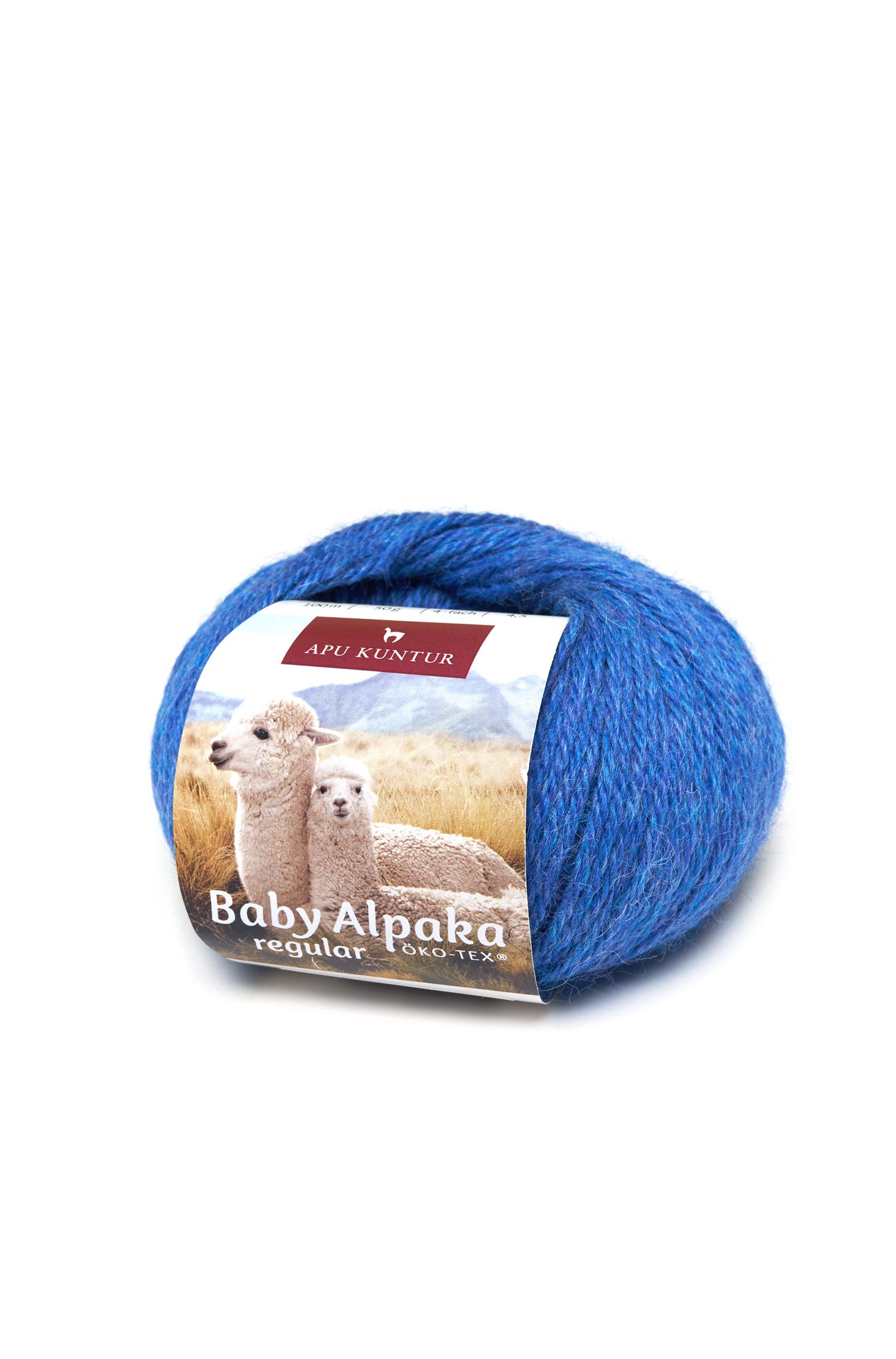Baby Alpaka Wolle PURE | 5×50g-blau melange