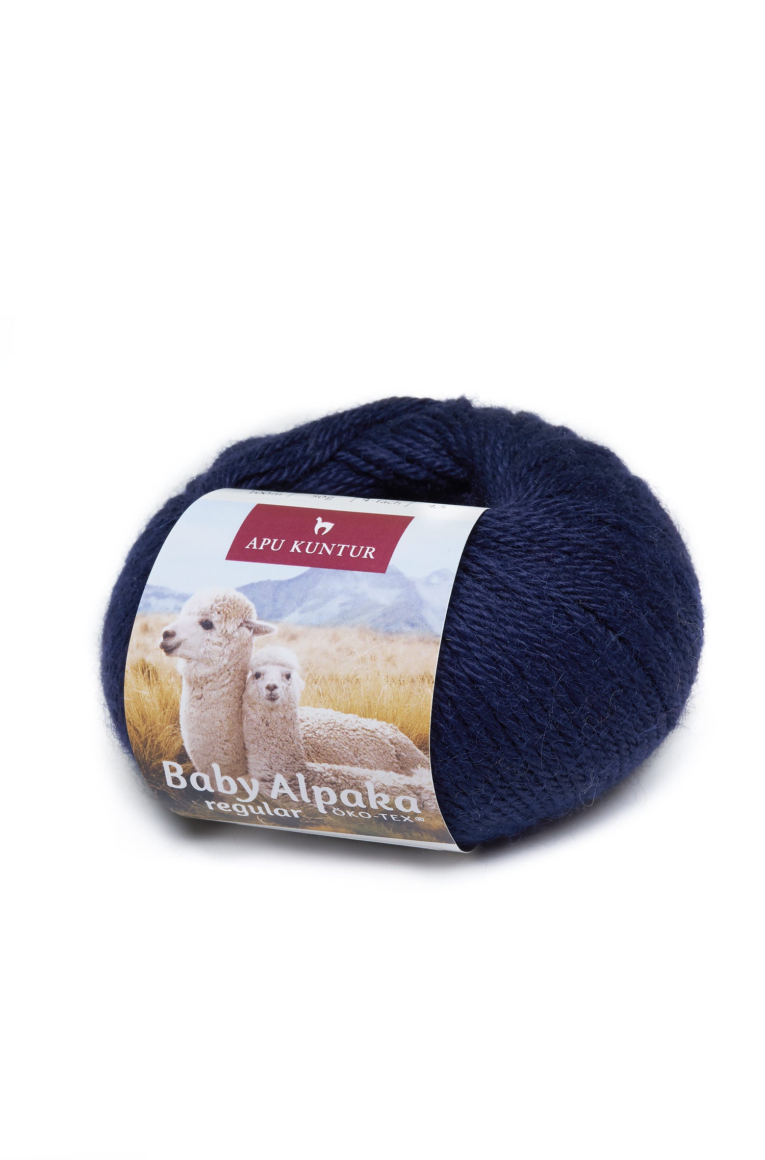 Baby Alpaka Wolle PURE | 5×50g-dunkelblau