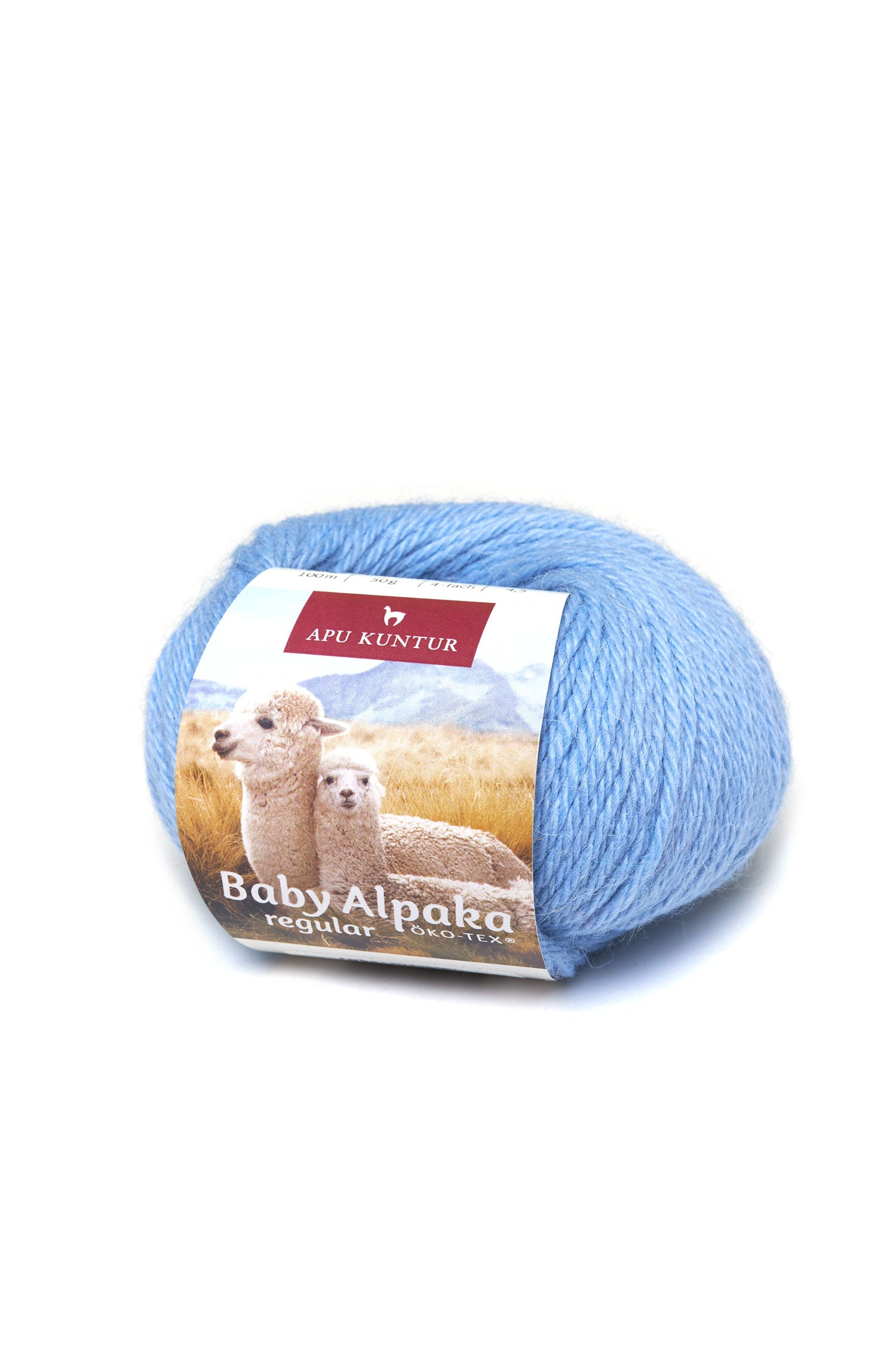 Baby Alpaka Wolle PURE | 5×50g-eisblau