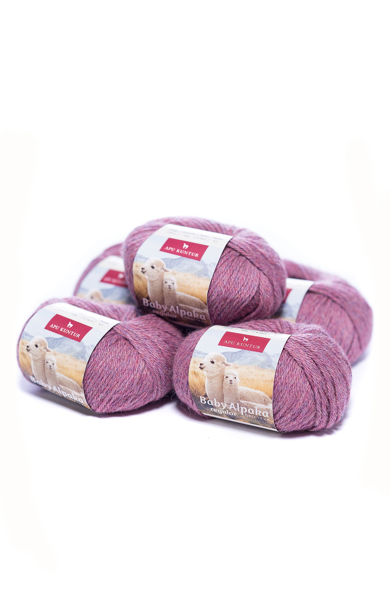 Baby Alpaka Wolle PURE | 5×50g-flieder melange