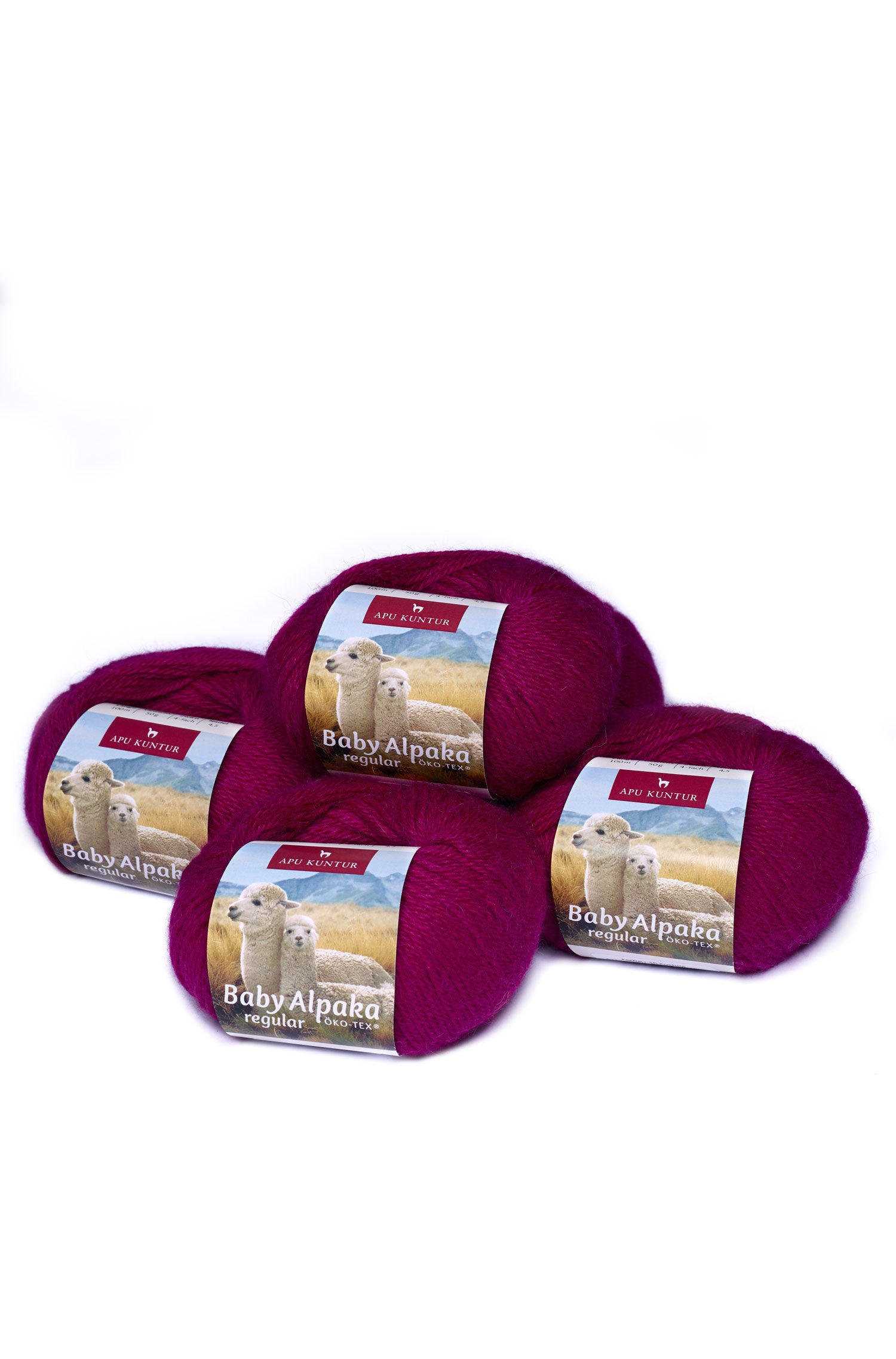 Baby Alpaka Wolle PURE | 5×50g-fuchsie