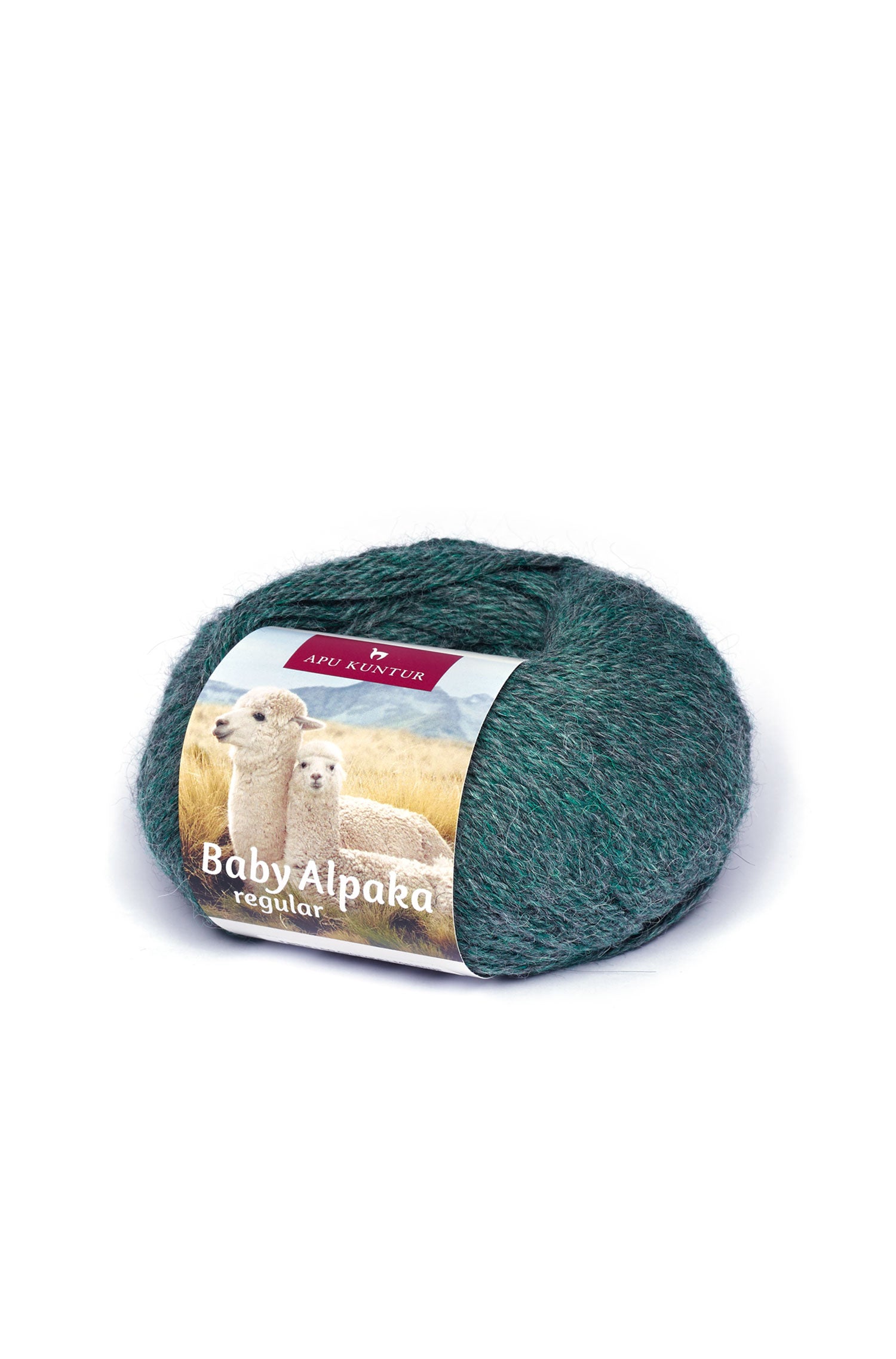 Baby Alpaka Wolle PURE | 5×50g-grüngrau melange