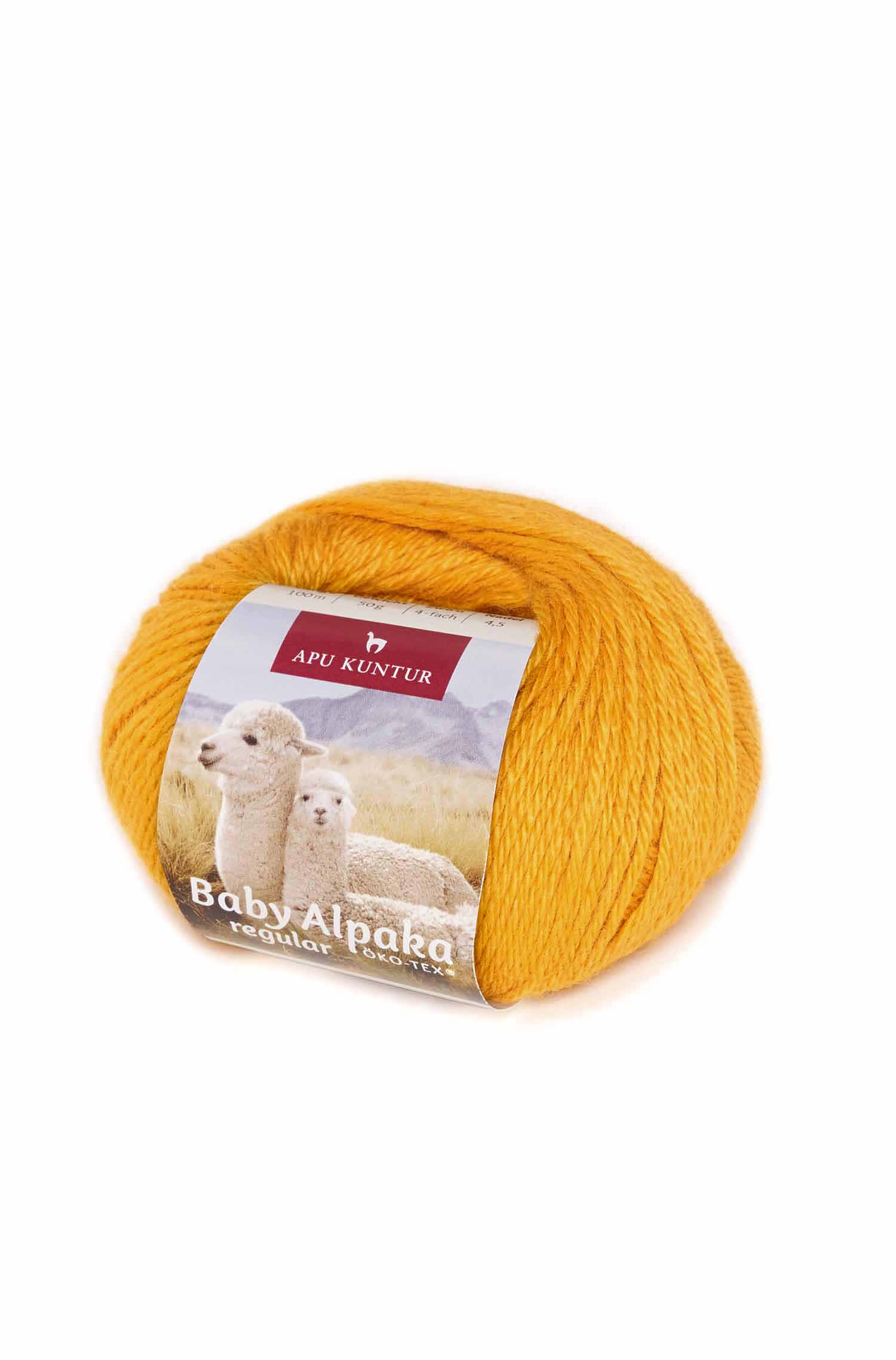 Baby Alpaka Wolle PURE | 5×50g-honiggelb
