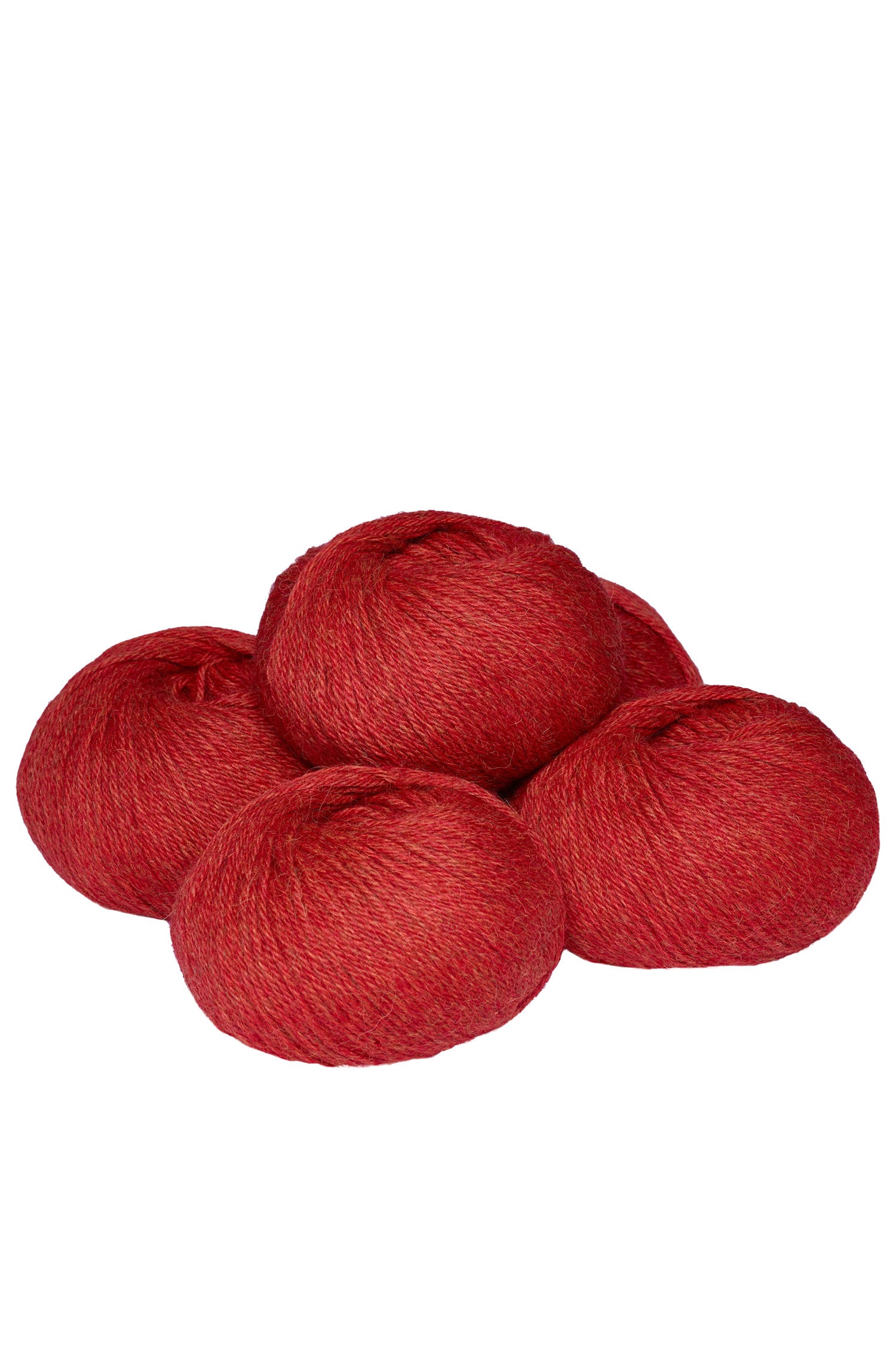 Baby Alpaka Wolle PURE | 5×50g-orangerot melange