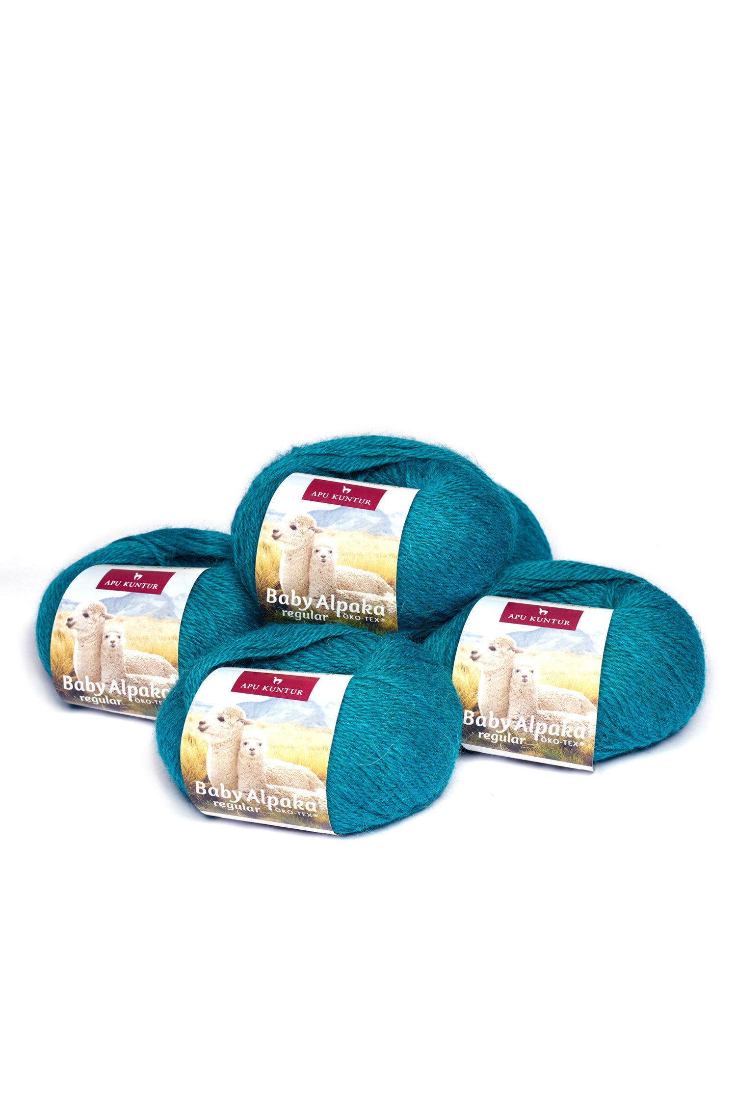 Baby Alpaka Wolle PURE | 5×50g-petrol melange