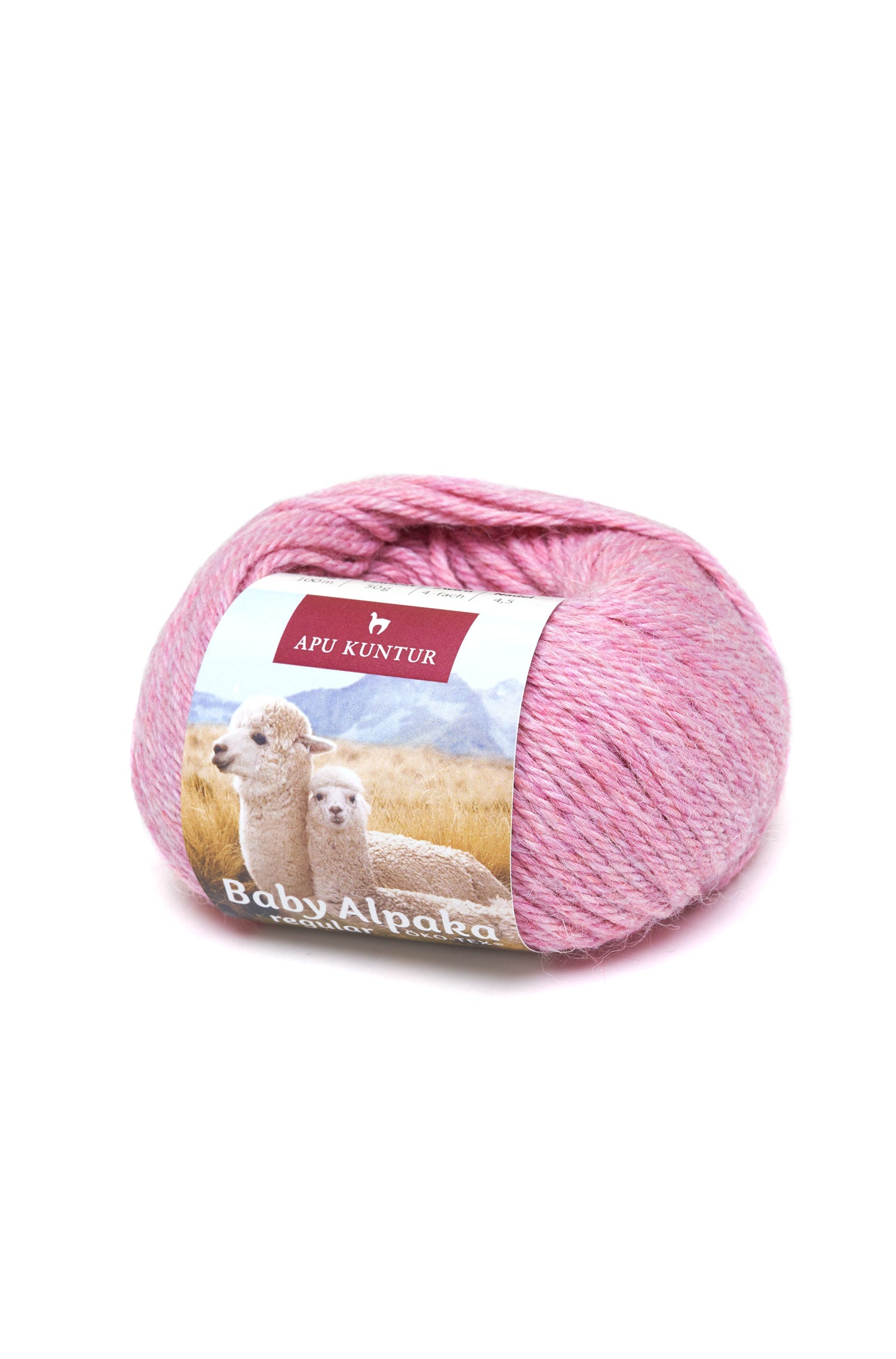 Baby Alpaka Wolle PURE | 5×50g-rosa melange