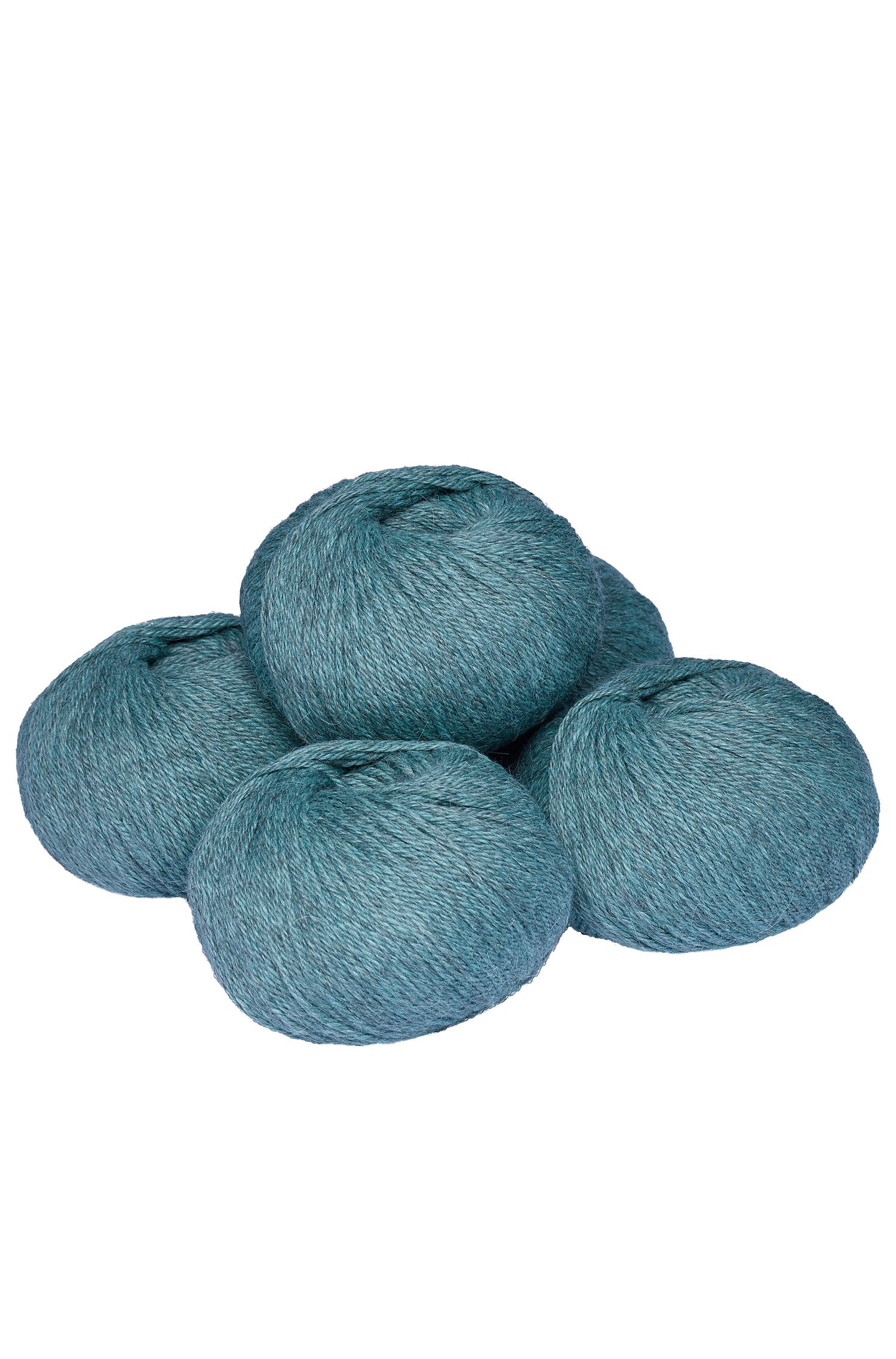 Baby Alpaka Wolle PURE | 5×50g-seegrün melange