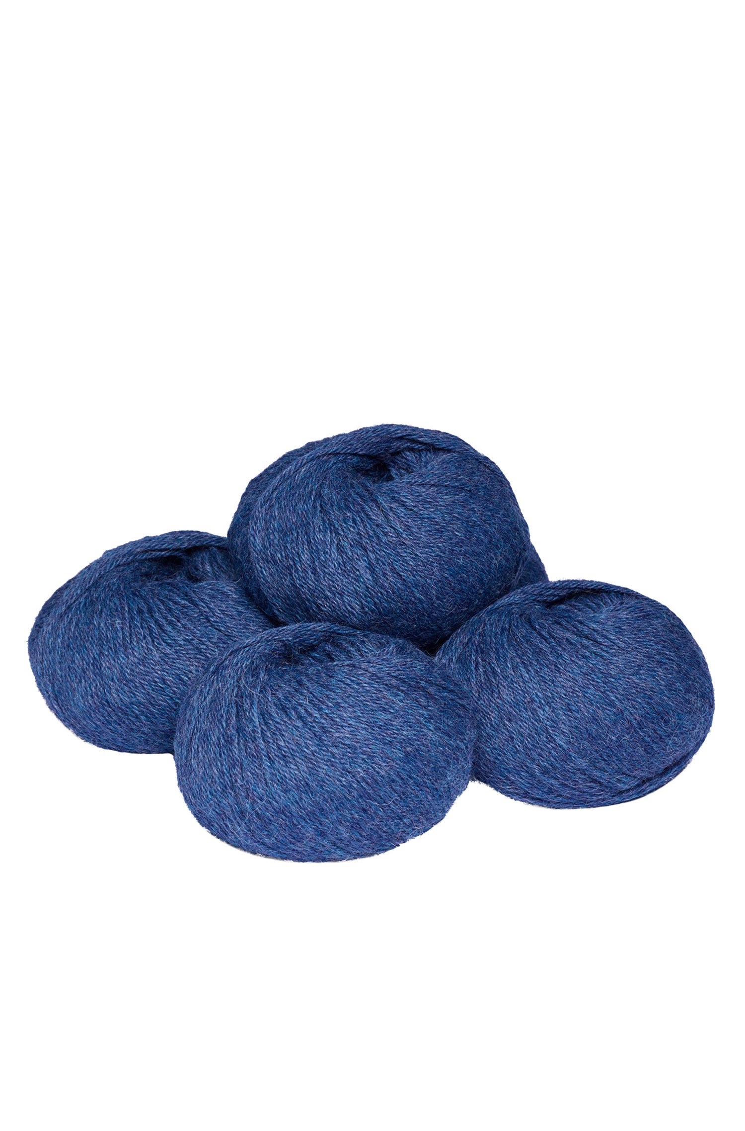 Baby Alpaka Wolle PURE | 5×50g-stahlblau melange