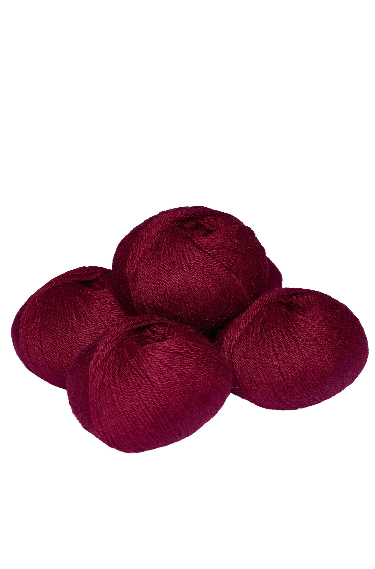 Baby Alpaka Wolle PURE | 5×50g-weinrot
