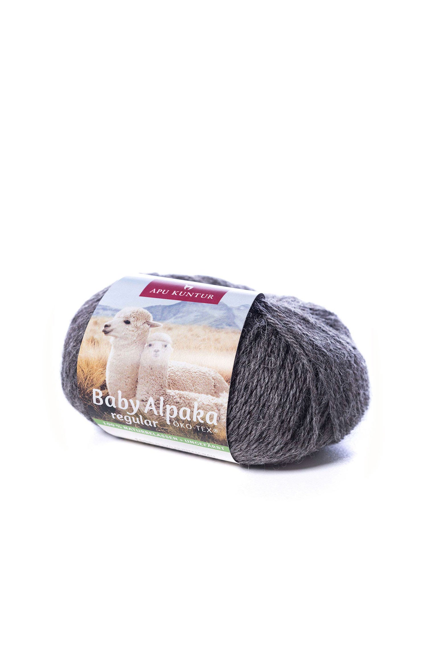 Baby Alpaka Wolle PURE | 5×50g-dunkelgrau