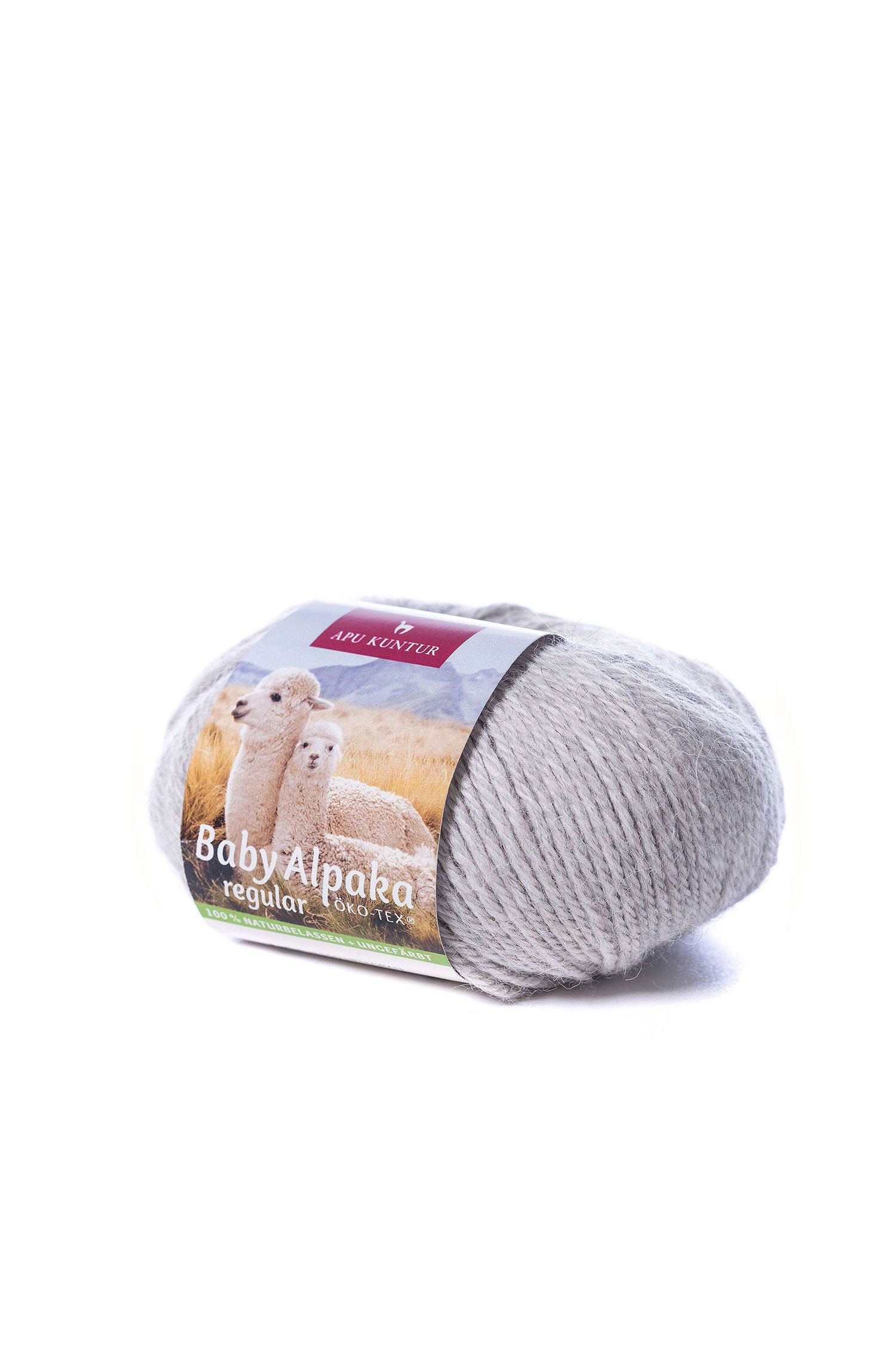 Baby Alpaka Wolle PURE | 5×50g-hellgrau