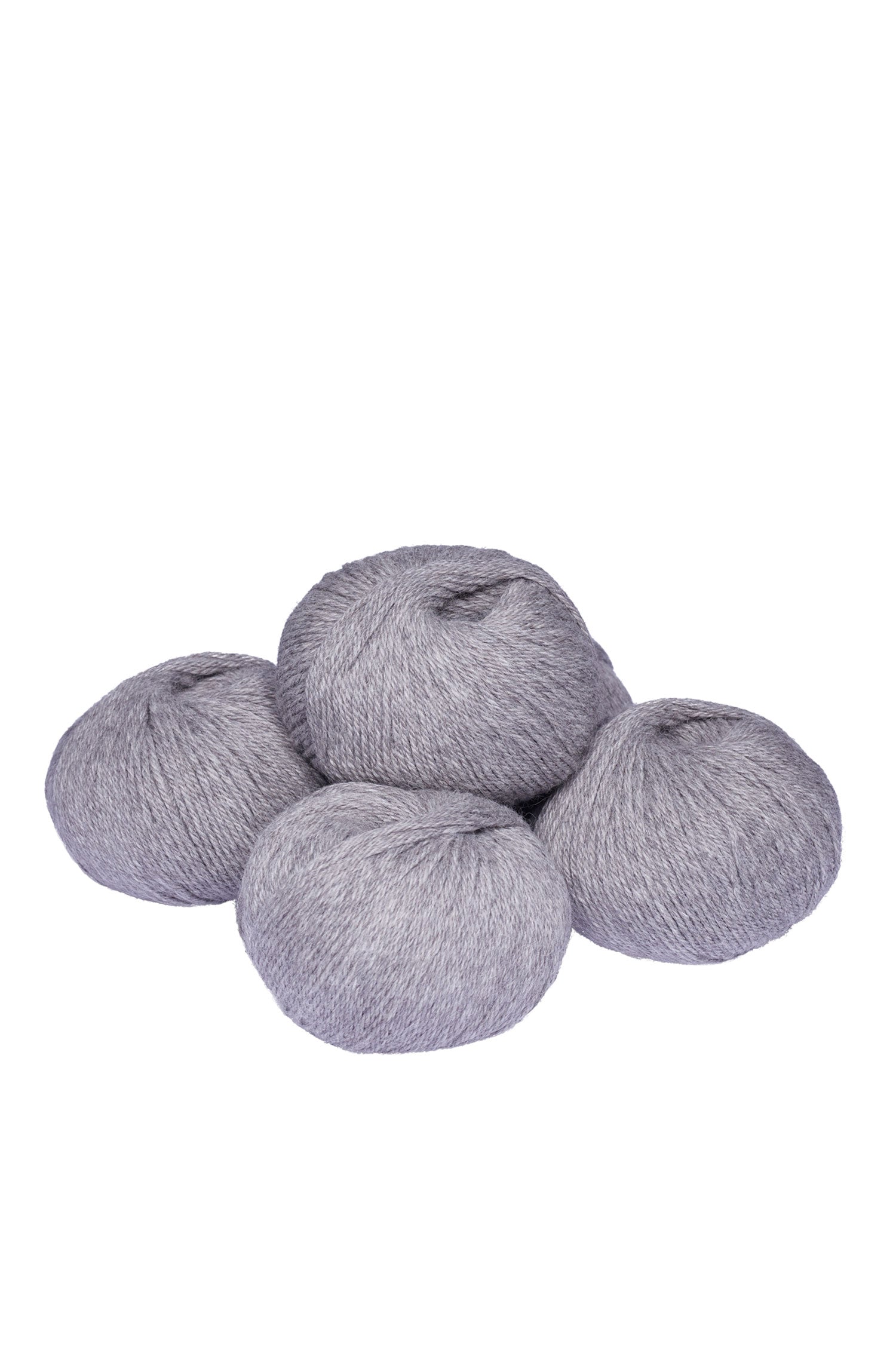 Baby Alpaka Wolle PURE | 5×50g-mittelgrau