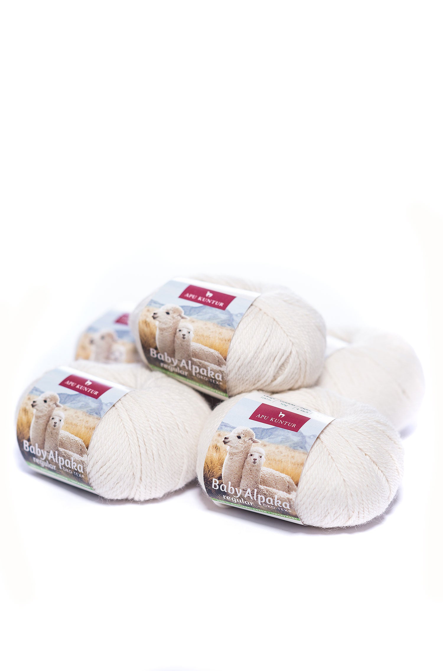 Baby Alpaka Wolle PURE | 5×50g-natur