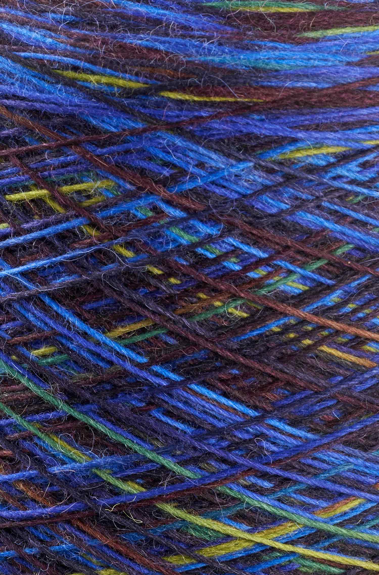 Alpaka Sockengarn MULTICOLOUR | 1kg Kone-blau/grün
