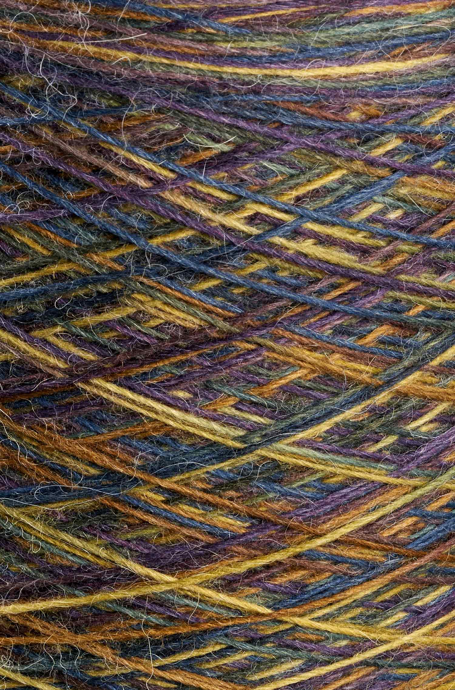 Alpaka Sockengarn MULTICOLOUR | 1kg Kone-khaki/blau