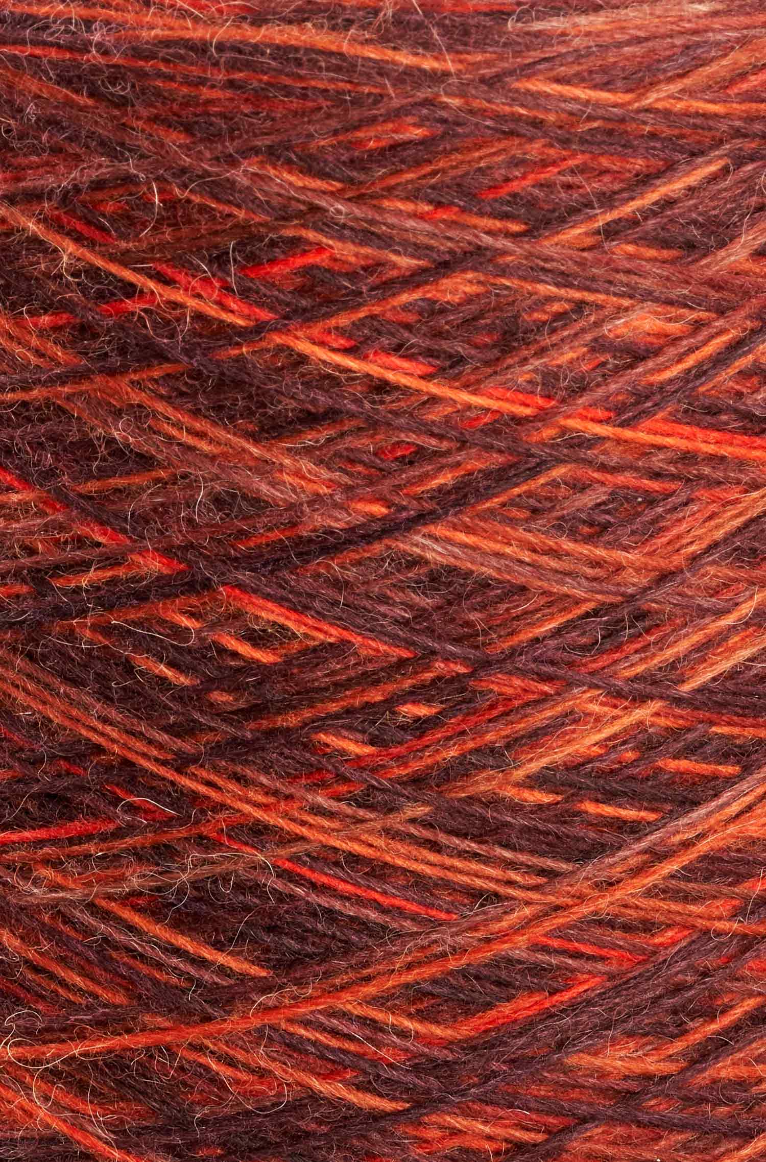 Alpaka Sockengarn MULTICOLOUR | 1kg Kone-kupfer/orange