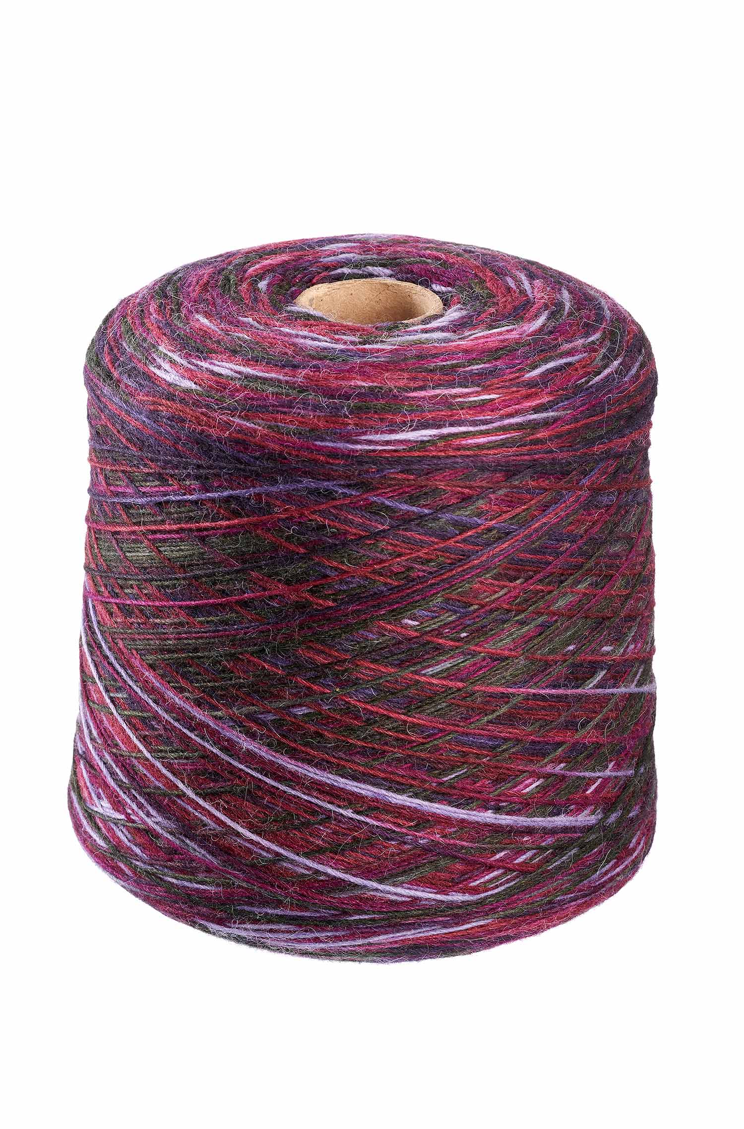 Alpaka Sockengarn MULTICOLOUR | 1kg Kone-violett/lila