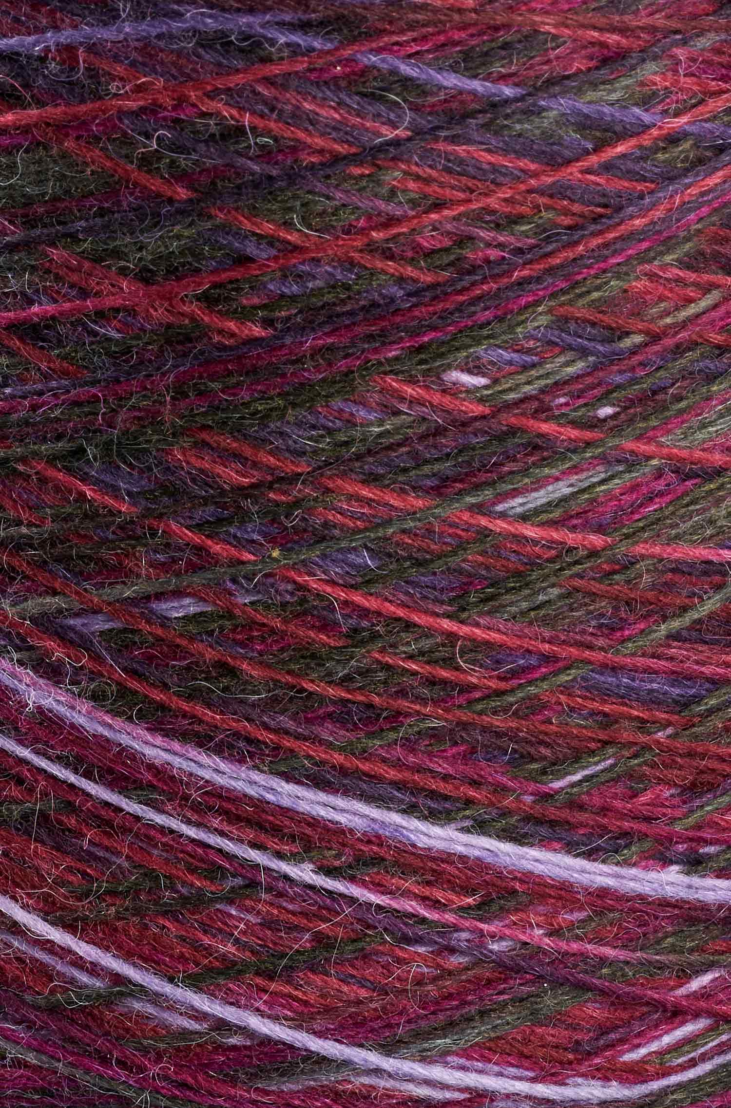 Alpaka Sockengarn MULTICOLOUR | 1kg Kone-violett/lila