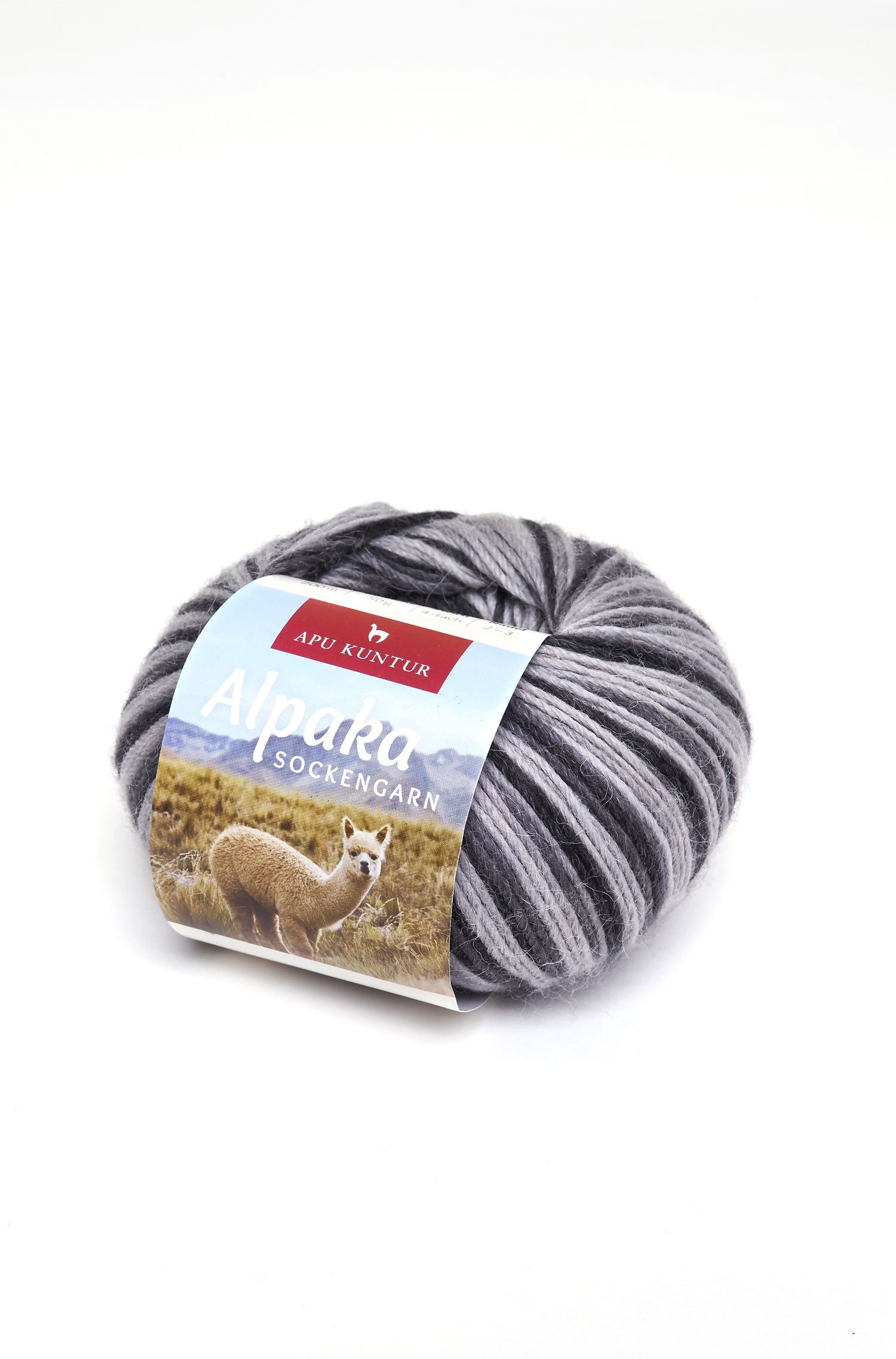 Alpaka Sockengarn MULTICOLOUR | 50g-grautöne