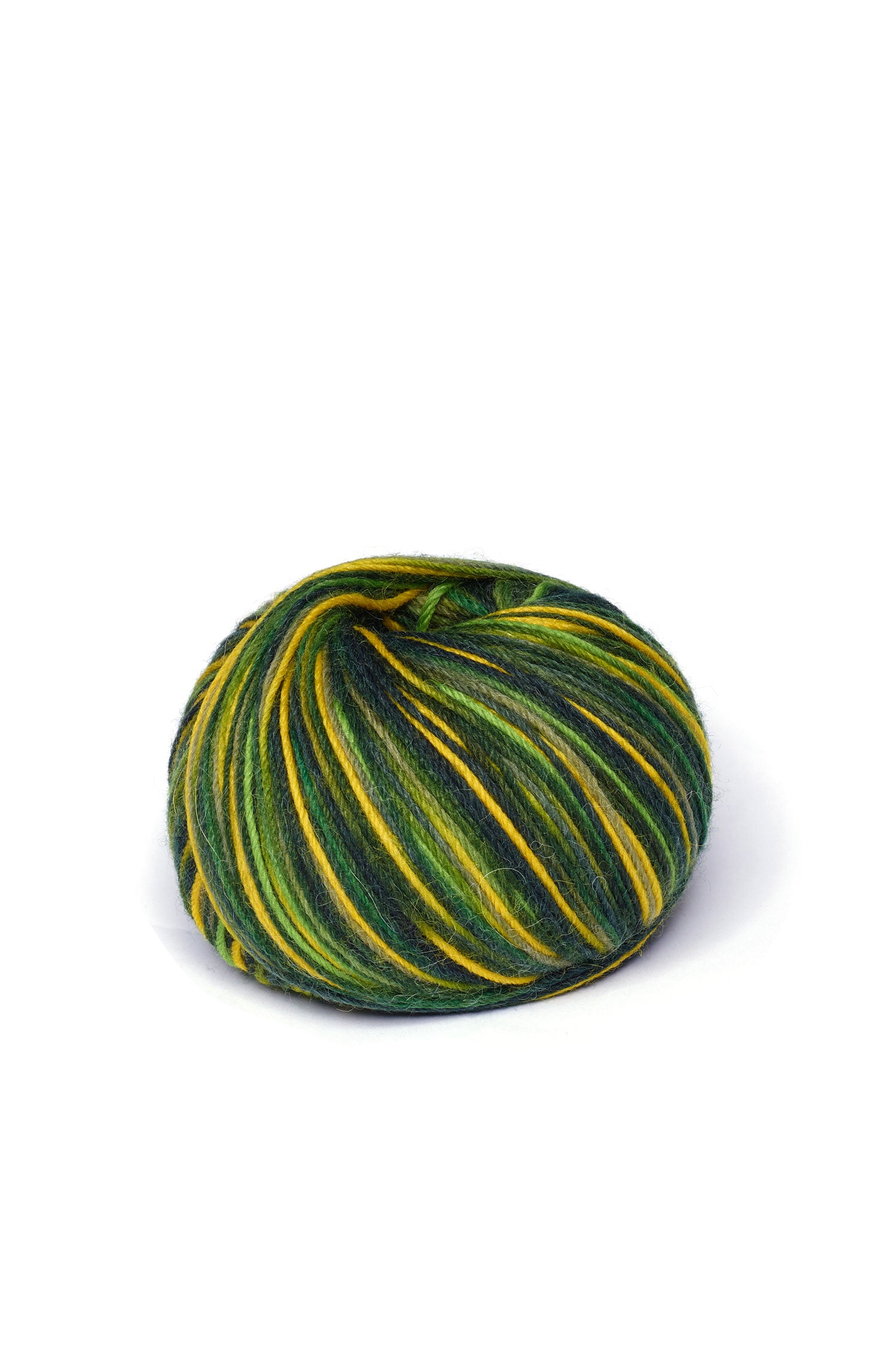 Alpaka Sockengarn MULTICOLOUR | 50g-grün/gelb