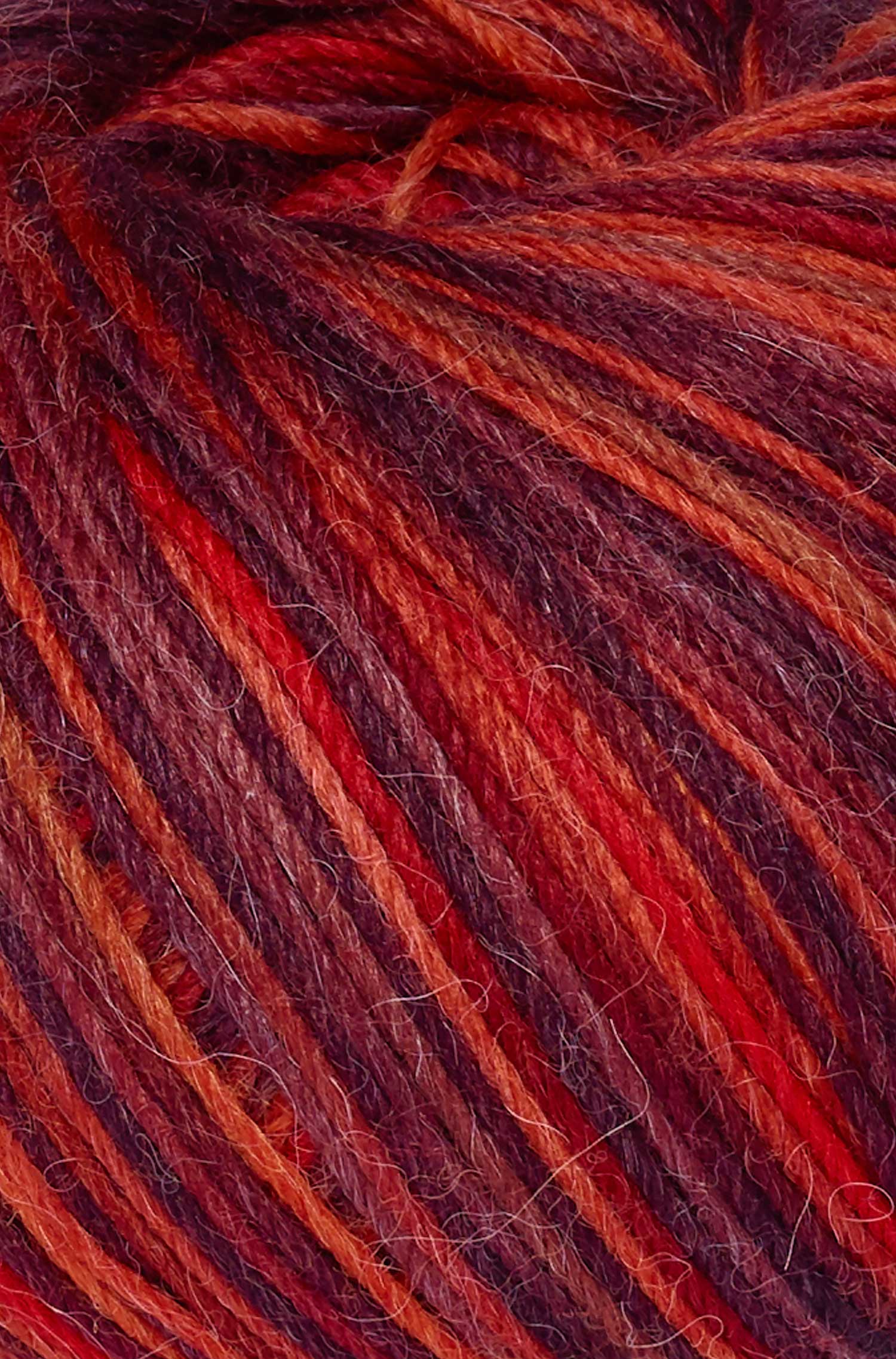 Alpaka Sockengarn MULTICOLOUR | 50g-kupfer/orange