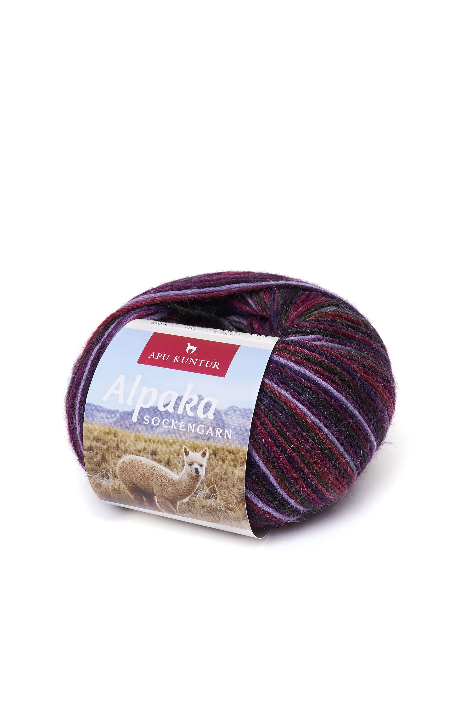 Alpaka Sockengarn MULTICOLOUR | 50g-violett/lila