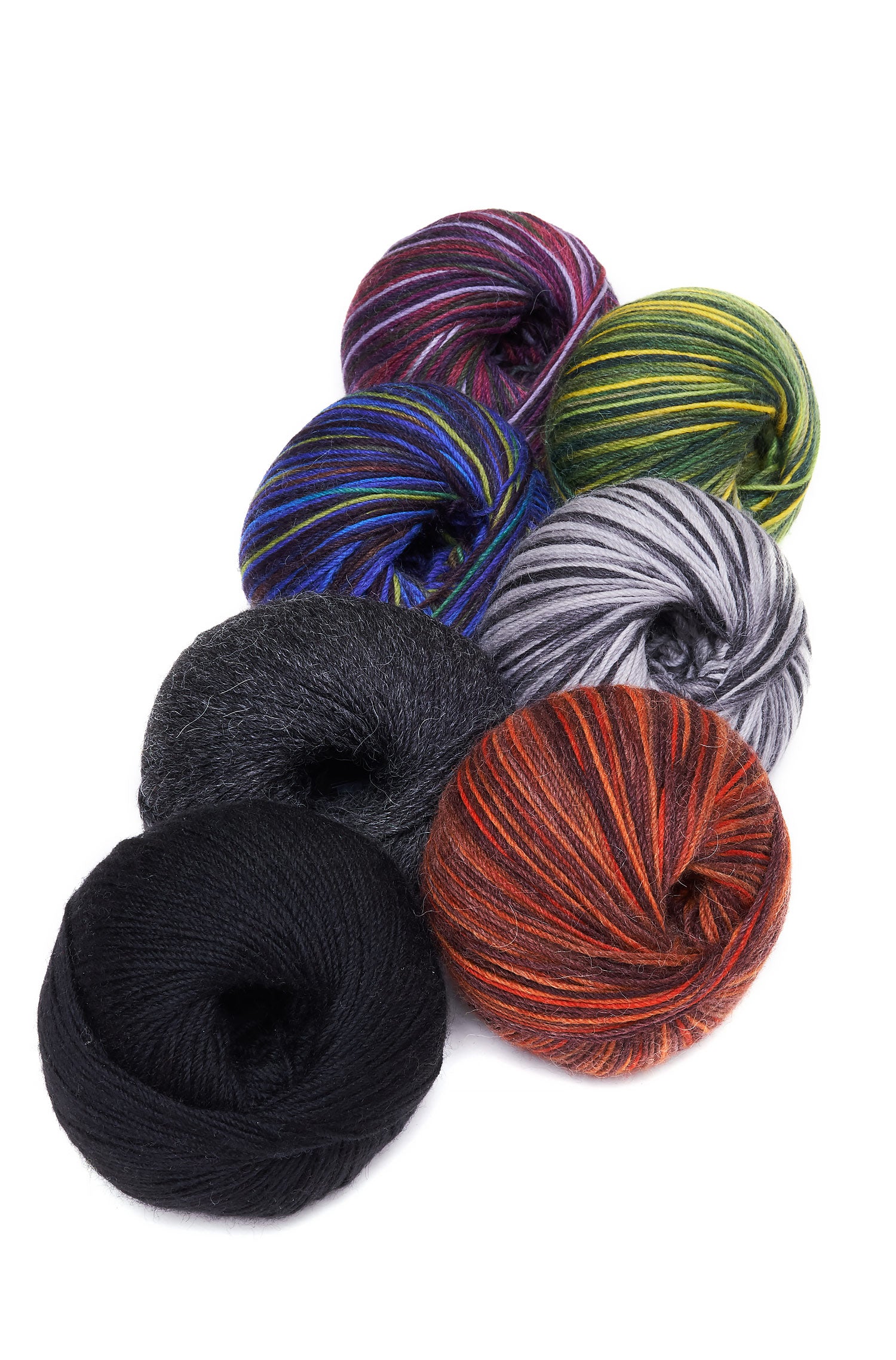 Alpaka Sockengarn MULTICOLOUR | 50g-grau meliert