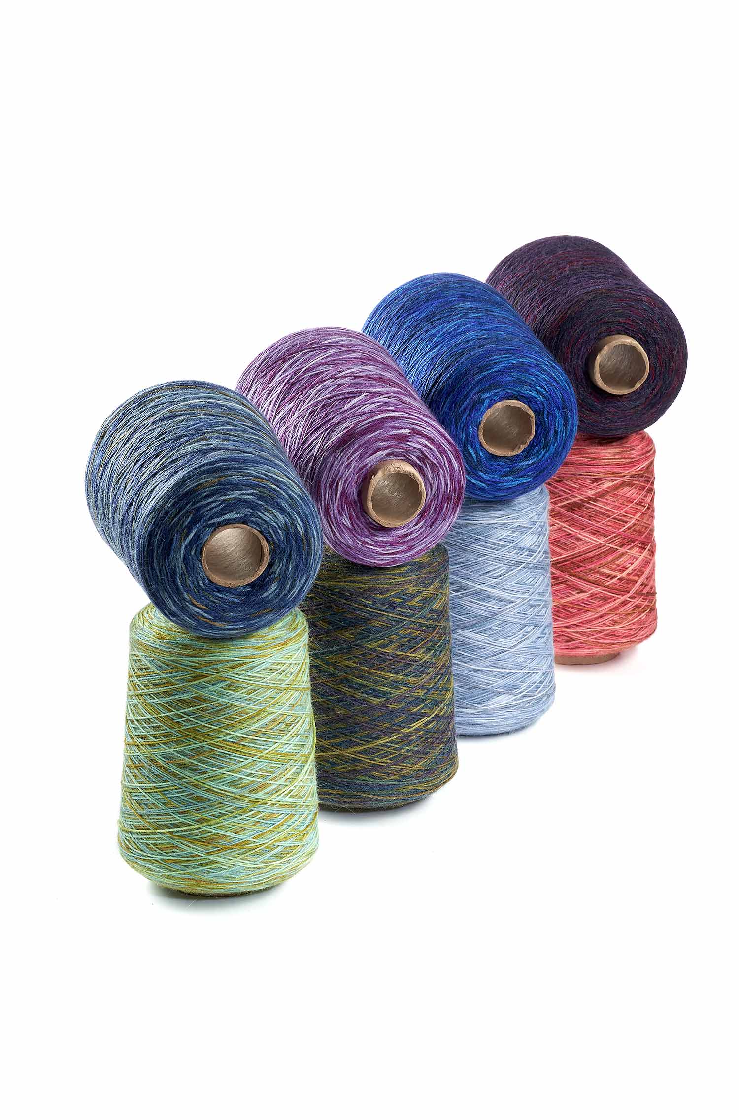 Alpaka Sockengarn HARMONY | 525g Kone-olivgrün/blau