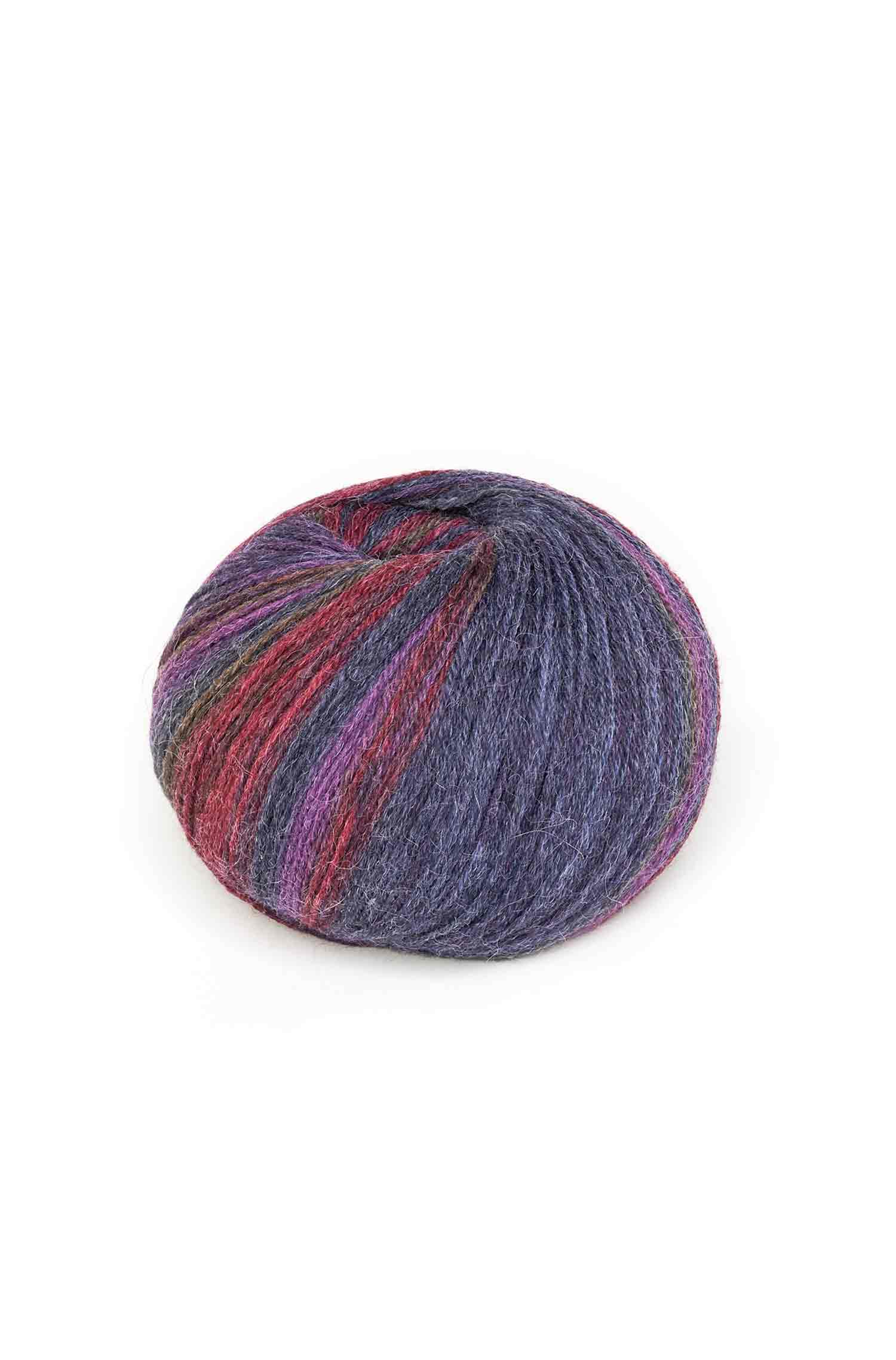 Alpaka Sockengarn HARMONY | 5×50g-pflaume/blau