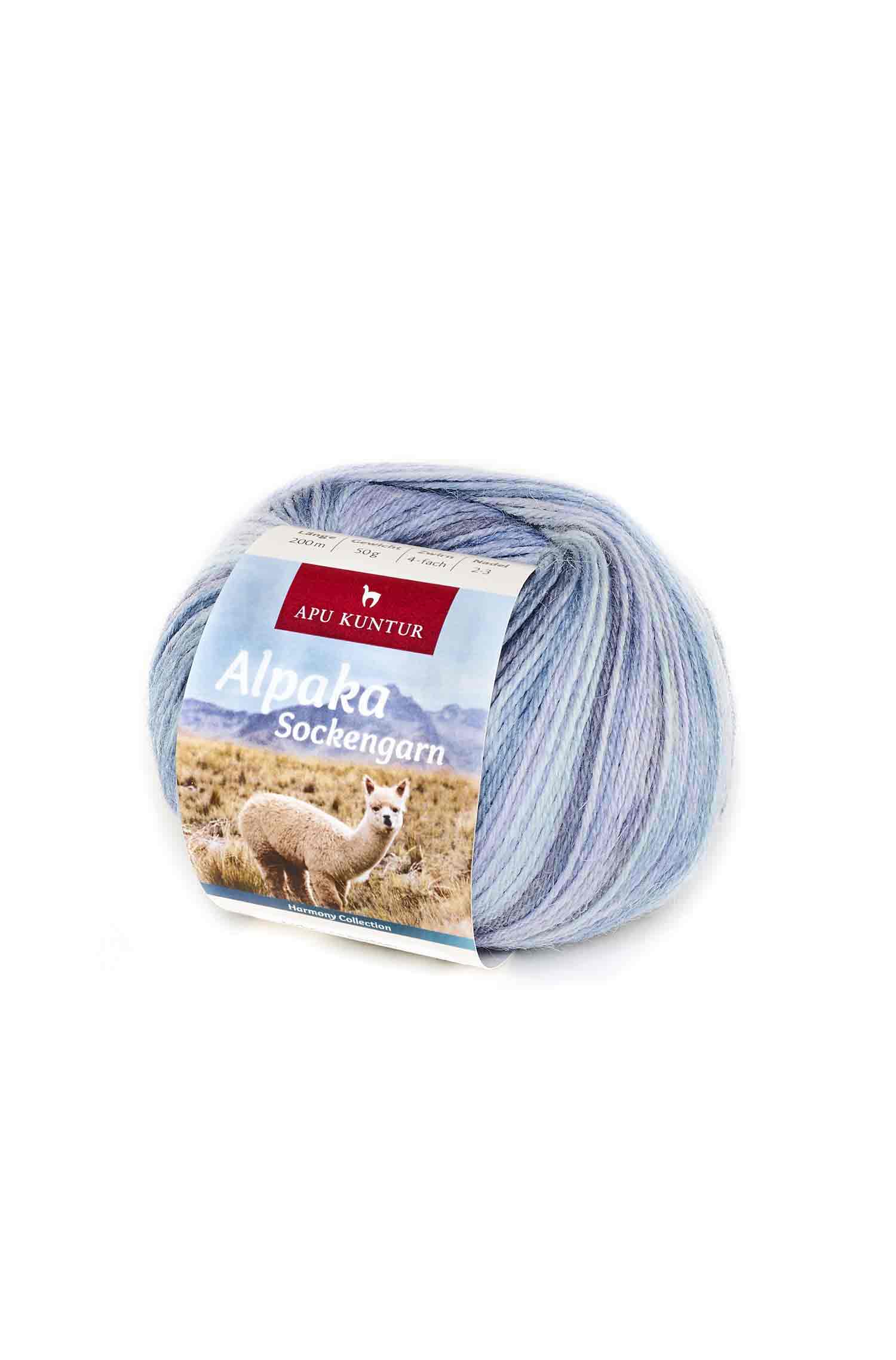 Alpaka Sockengarn HARMONY | 5×50g-taubenblau