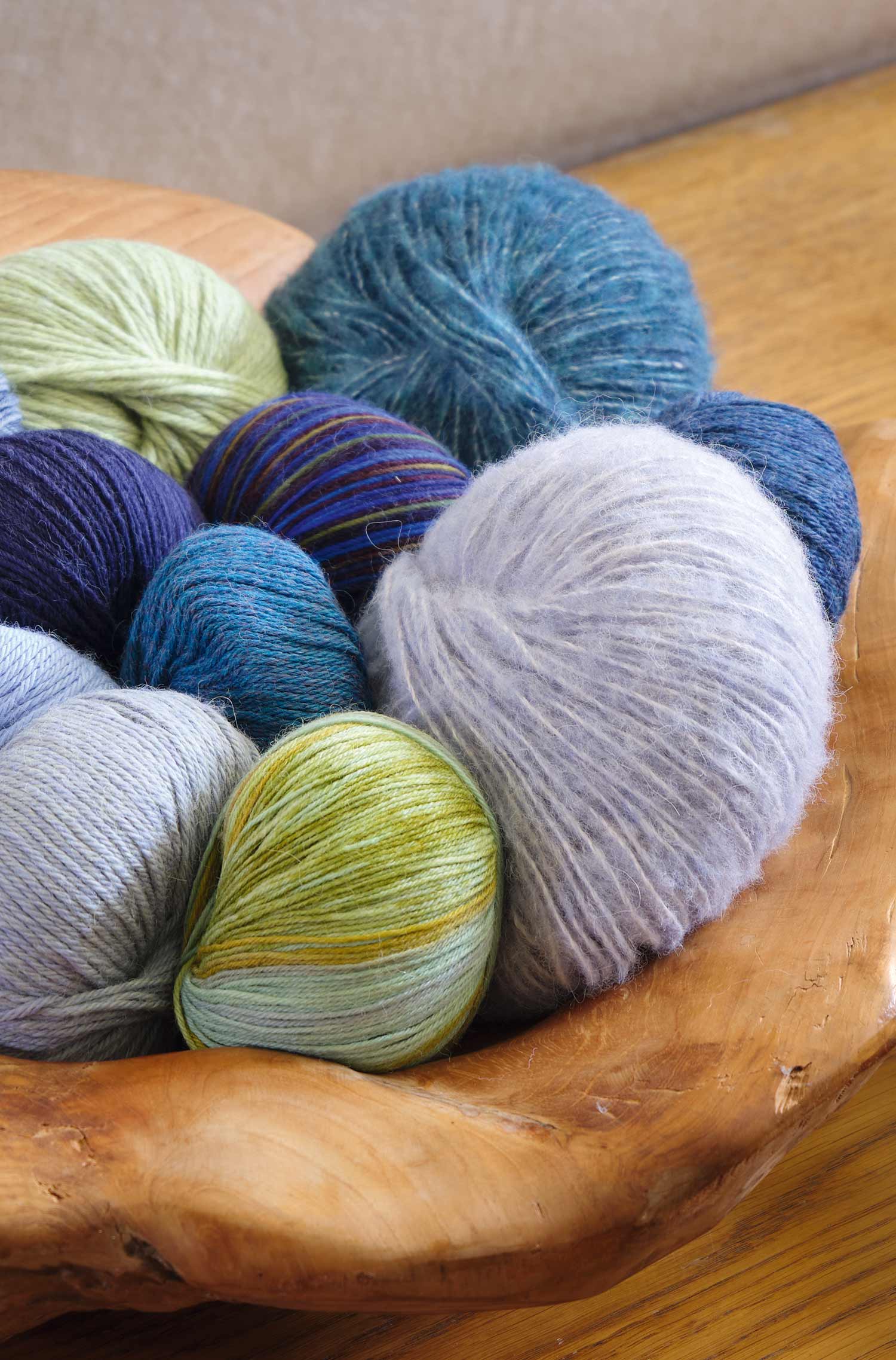 Alpaka Wolle KUSCHELGARN | 5×50g-nebelblau
