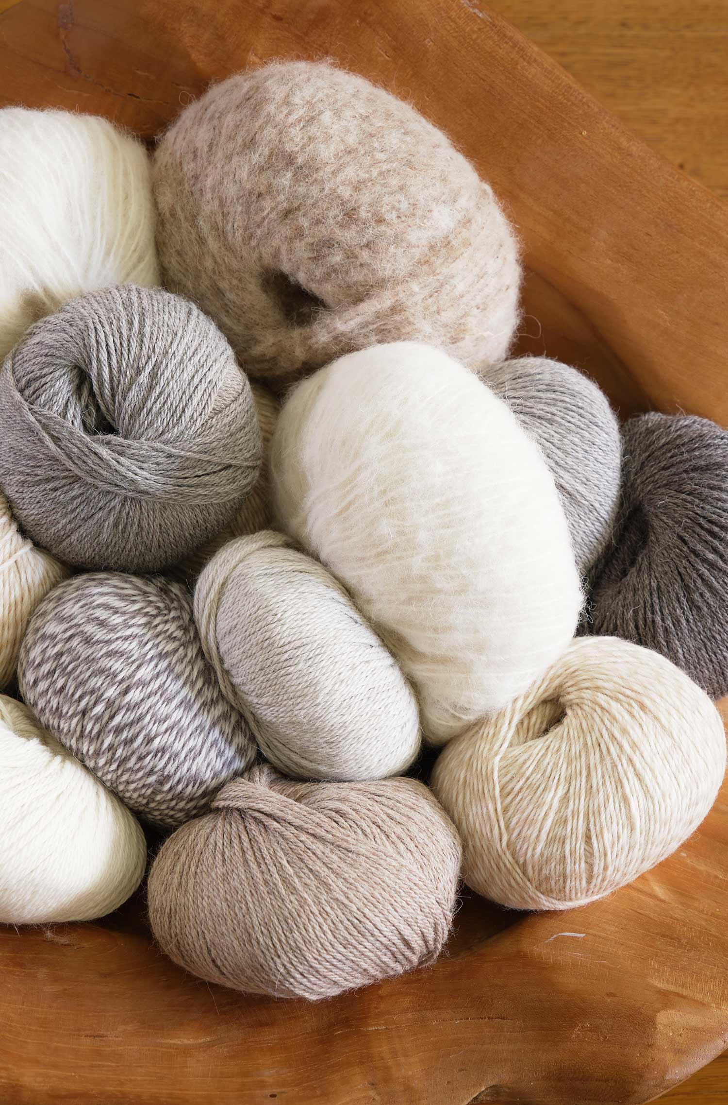 Alpaka Wolle KUSCHELGARN | 5×50g-natur