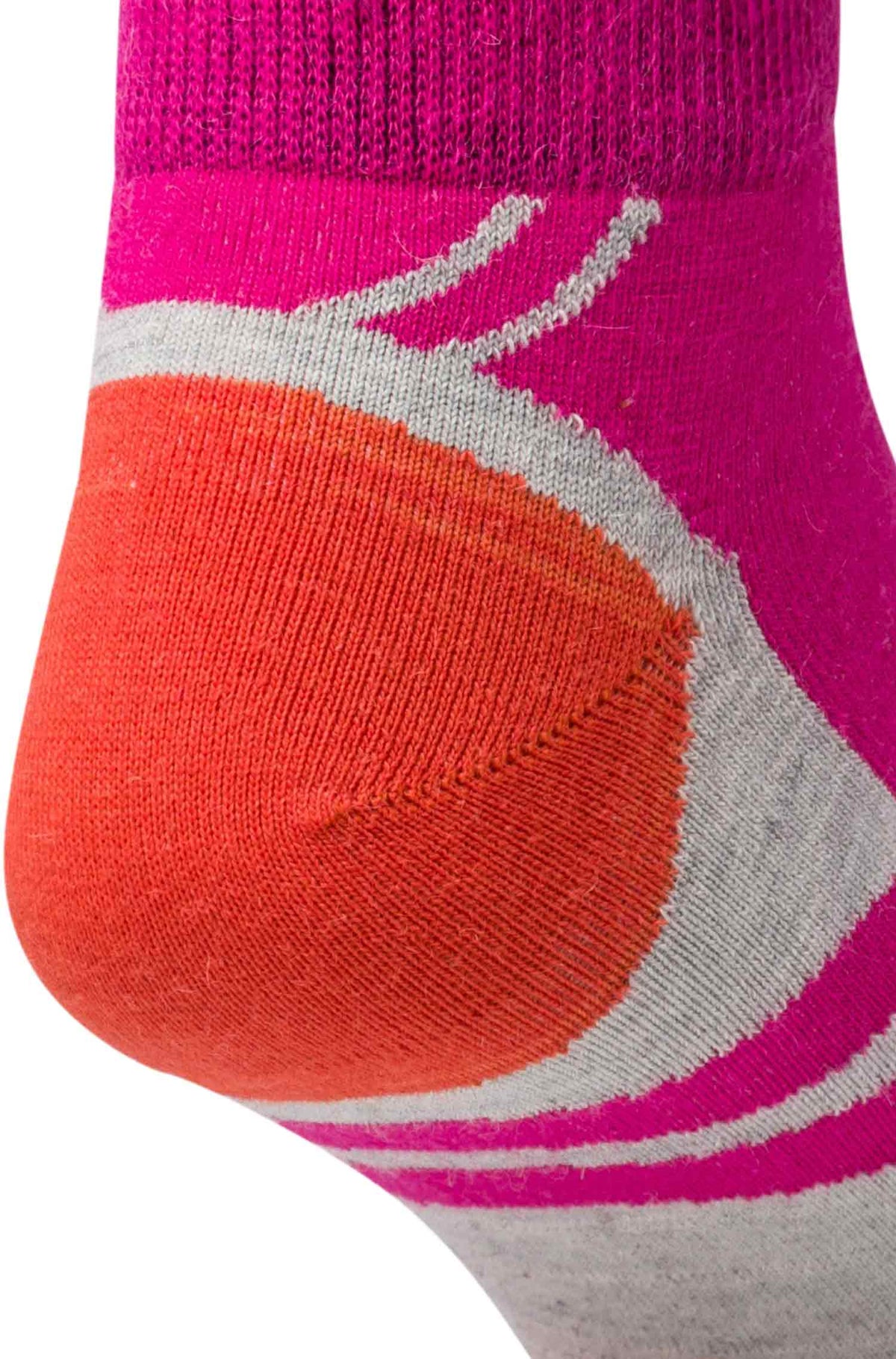 Alpaka Socken SPORT SNEAKER-fuchsia/orange