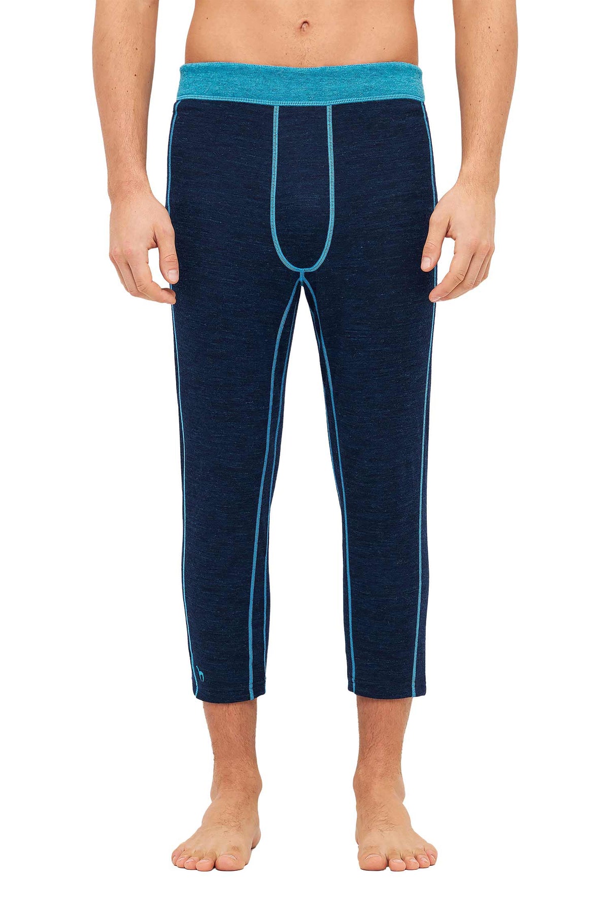 Alpaka 3/4-Leggings THERMO-navy/türkis