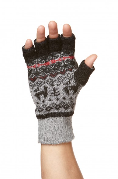 Alpaka Känguru Handschuhe ANDEN VIENTOS aus 100% Alpaka Superfine