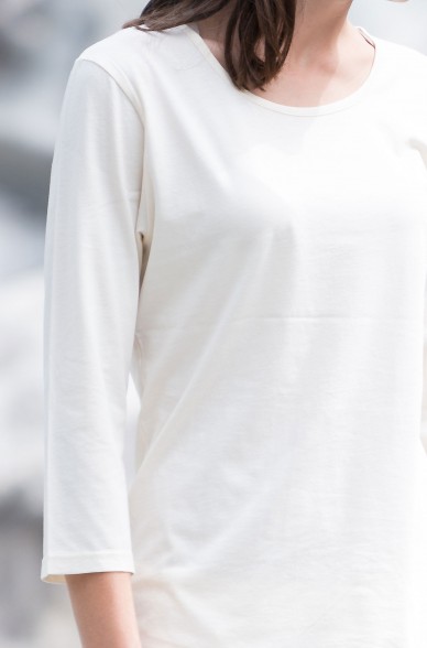 T-Shirt DREI-VIERTEL-ARM 3/4 Bio Pima-Baumwolle Damen
