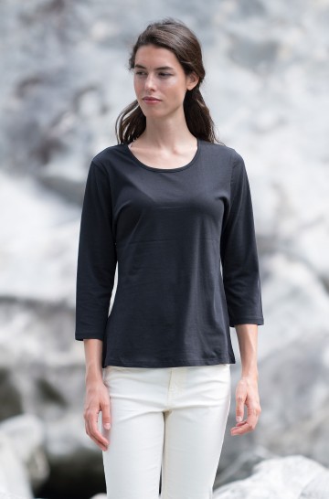 T-Shirt DREI-VIERTEL-ARM 3/4 Bio Pima-Baumwolle Damen 2