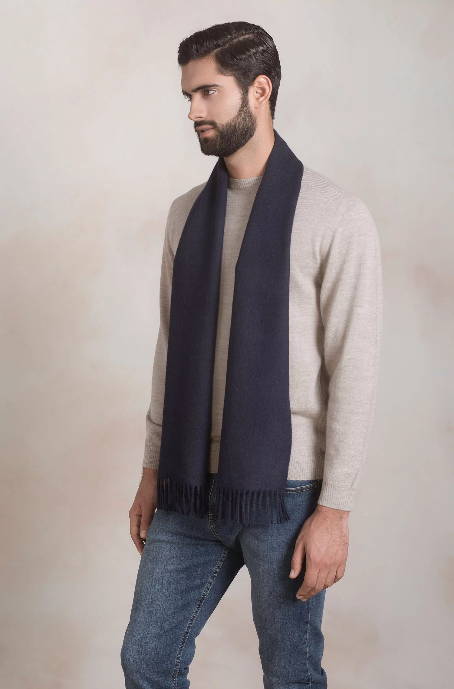 Woven scarf ADRIAN alpaca basic ladies gents KUNA Essentials