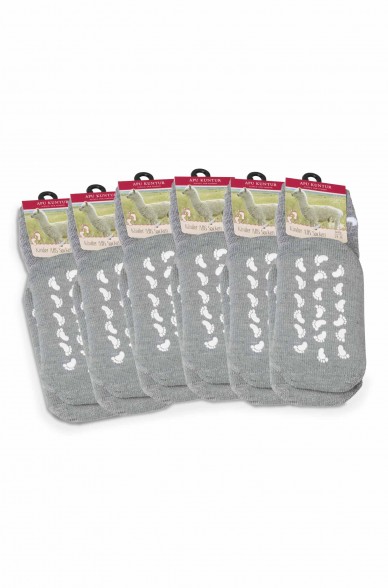 Alpaka Socken Kinder ABS  6er Pack (Gr. 15-29) aus Alpaka-Wolle-Mix