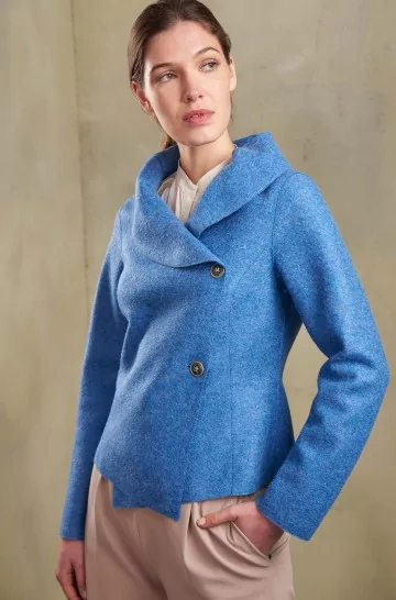 Mantel JOAN aus Baby Alpaka und Wolle für Damen