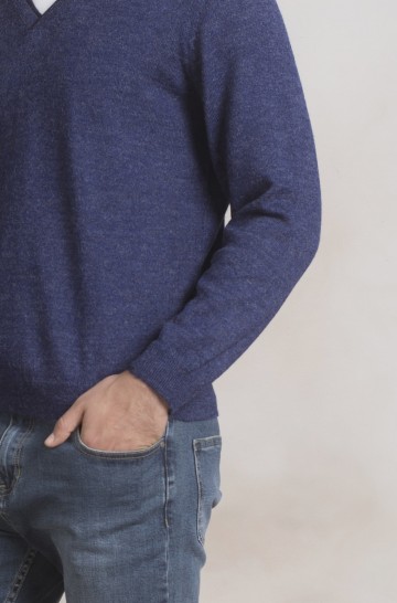 Männer Pullover V-Ausschnitt PALLINO Alpaka Wolle 2