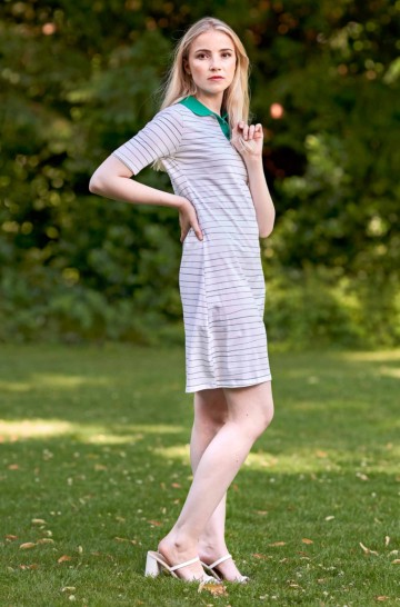 Polo Kleid LINEAS aus 100% Pima Bio Baumwolle 2