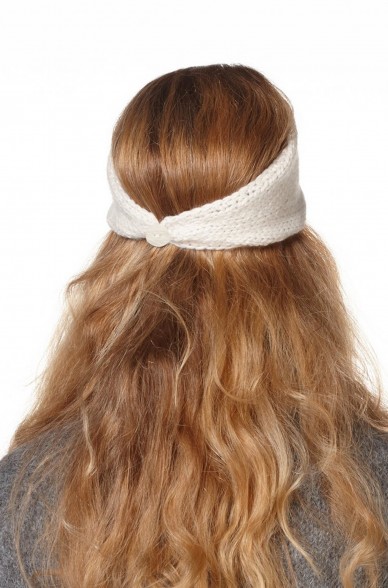 Damen Stirnband ROSETTA aus reinem Alpaka