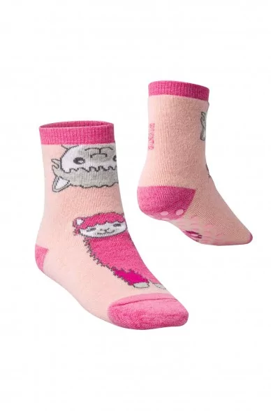 Children ANTI SLIP socks with alpacas