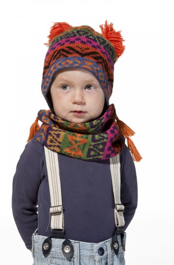 Alpaka Mütze AQUARELL (Kinder 6-12 Monate) aus 100% Baby Alpaka_37109 2