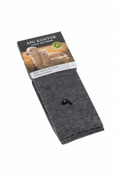 Alpaka Buisness Socken PREMIUM aus 70% Alpaka & 20% Pima Baumwolle