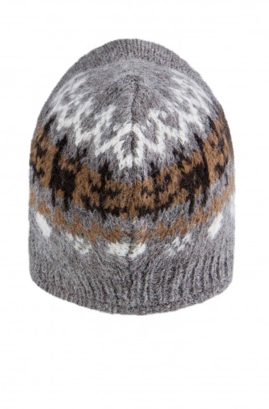 Alpaka Mütze NATURA aus 100% ungefärbtem Alpaka