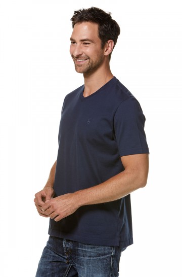 T-Shirt V-NECK aus 90% Bio-Baumwolle & 10% Royal Alpaka 2